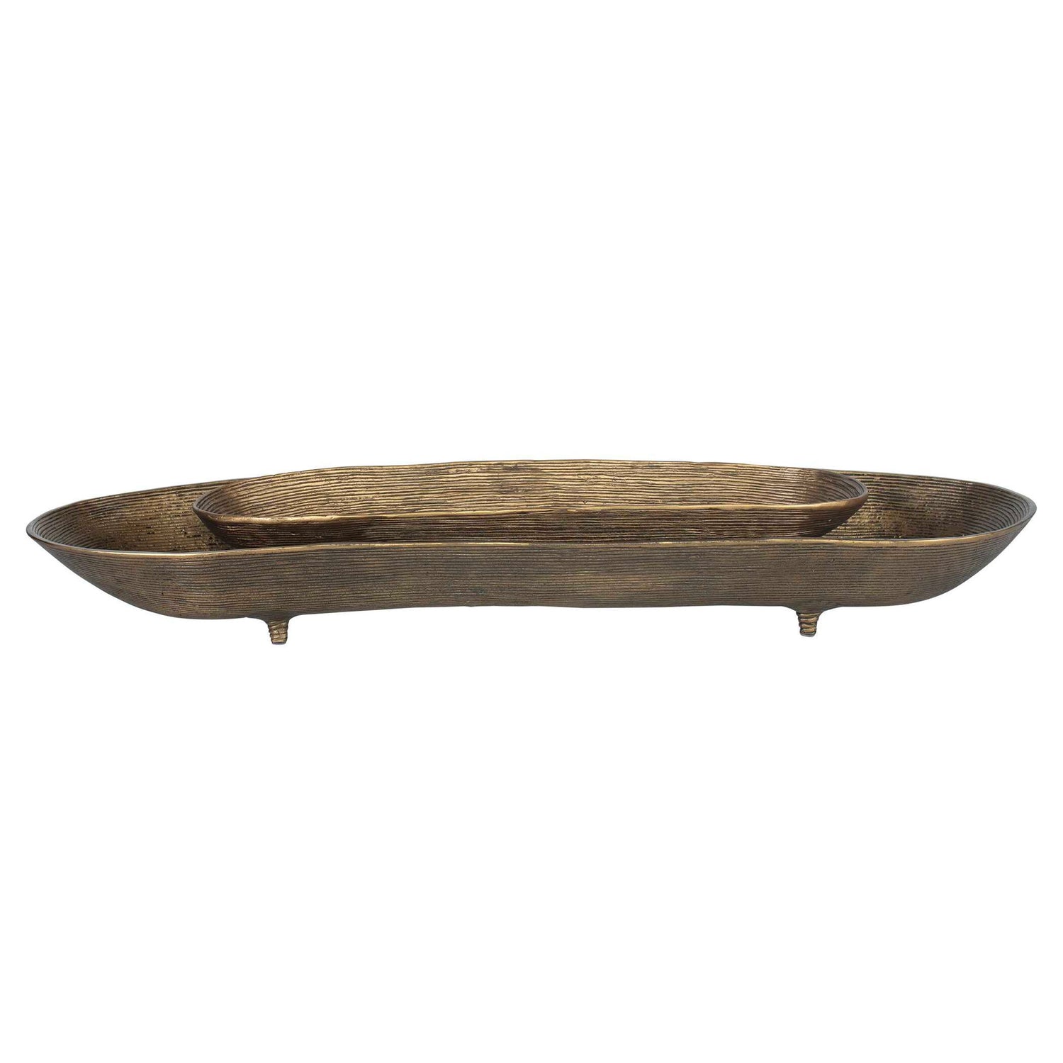 Stratum - Oval Bowls (Set of 2) - Brass
