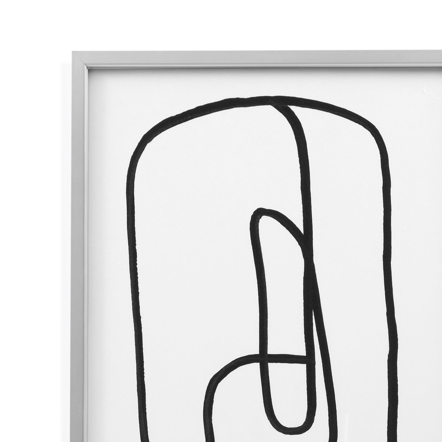 Form Study I Framed Print - Pearl Silver