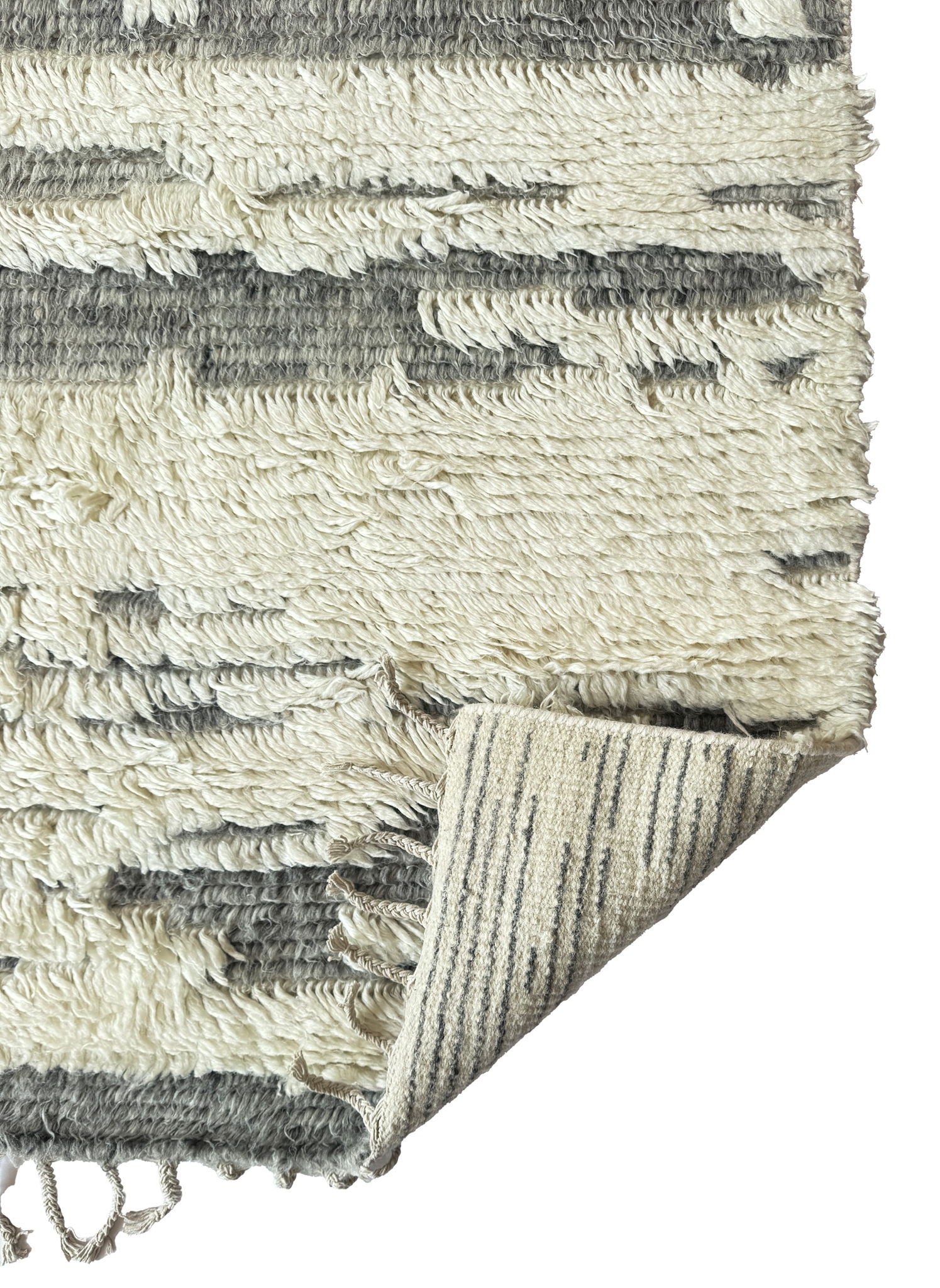 Nomad - Hand Knotted Rug - Ivory Grey