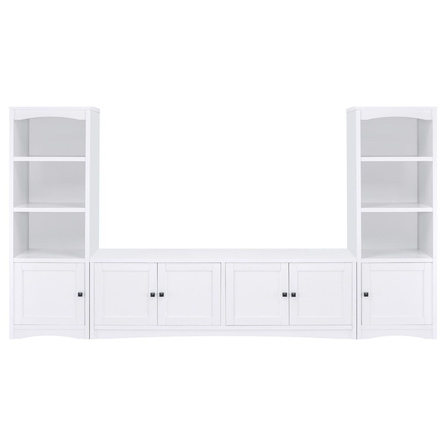 Laughlin - 3-piece Entertainment Center TV Stand - White