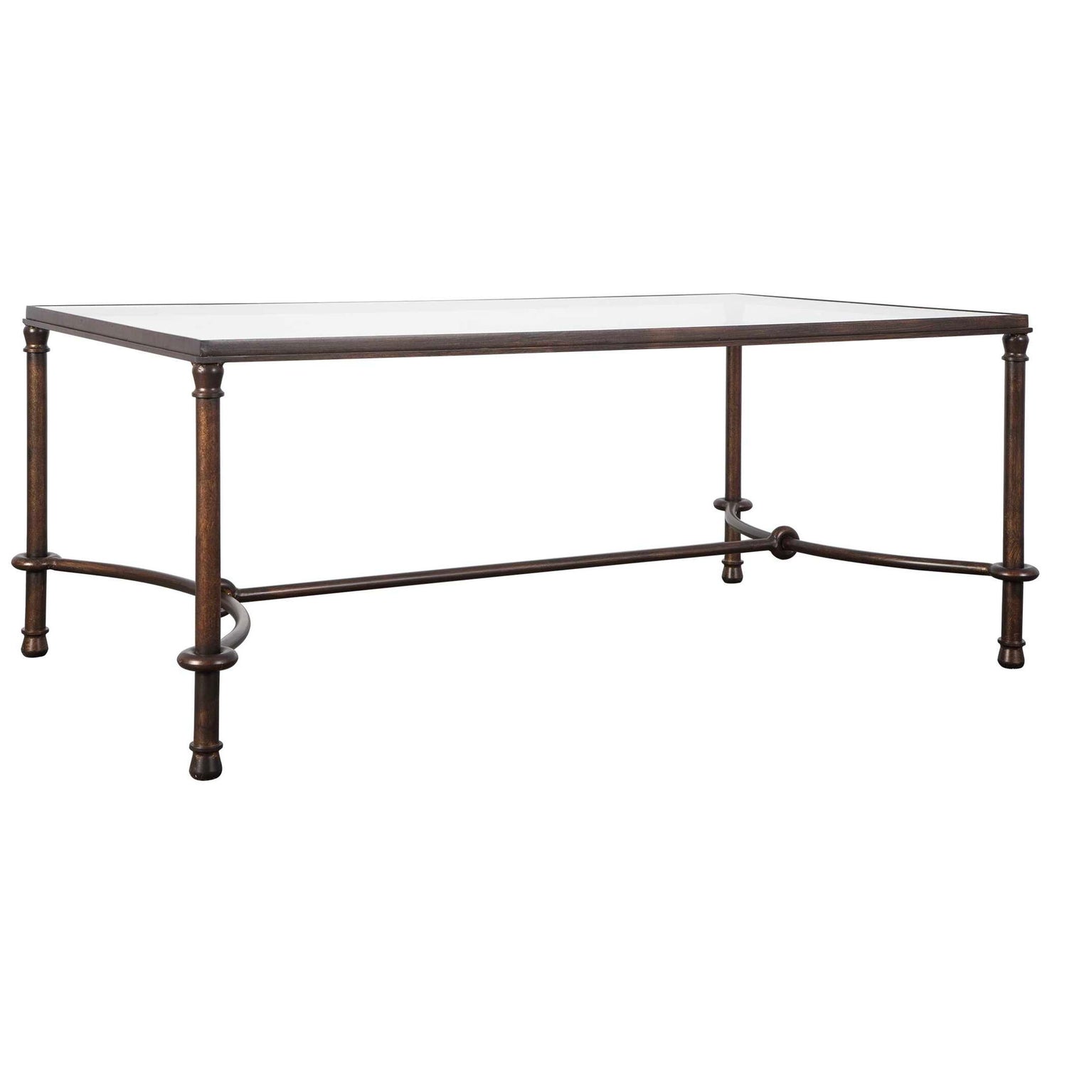 Warring - Iron Coffee Table - Dark Brown