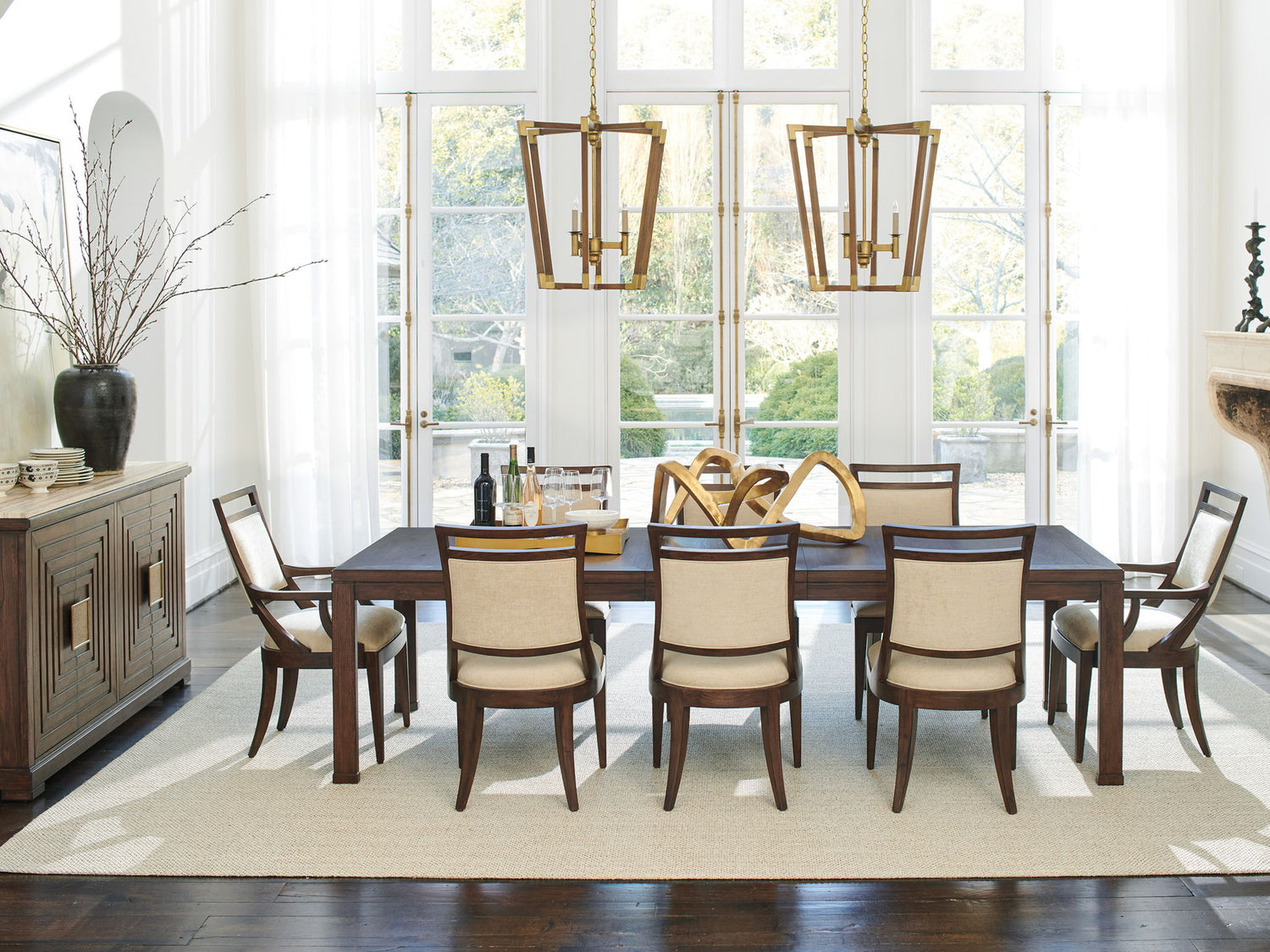 Silverado - Fabric Driscoll Arm Chair - Dark Brown