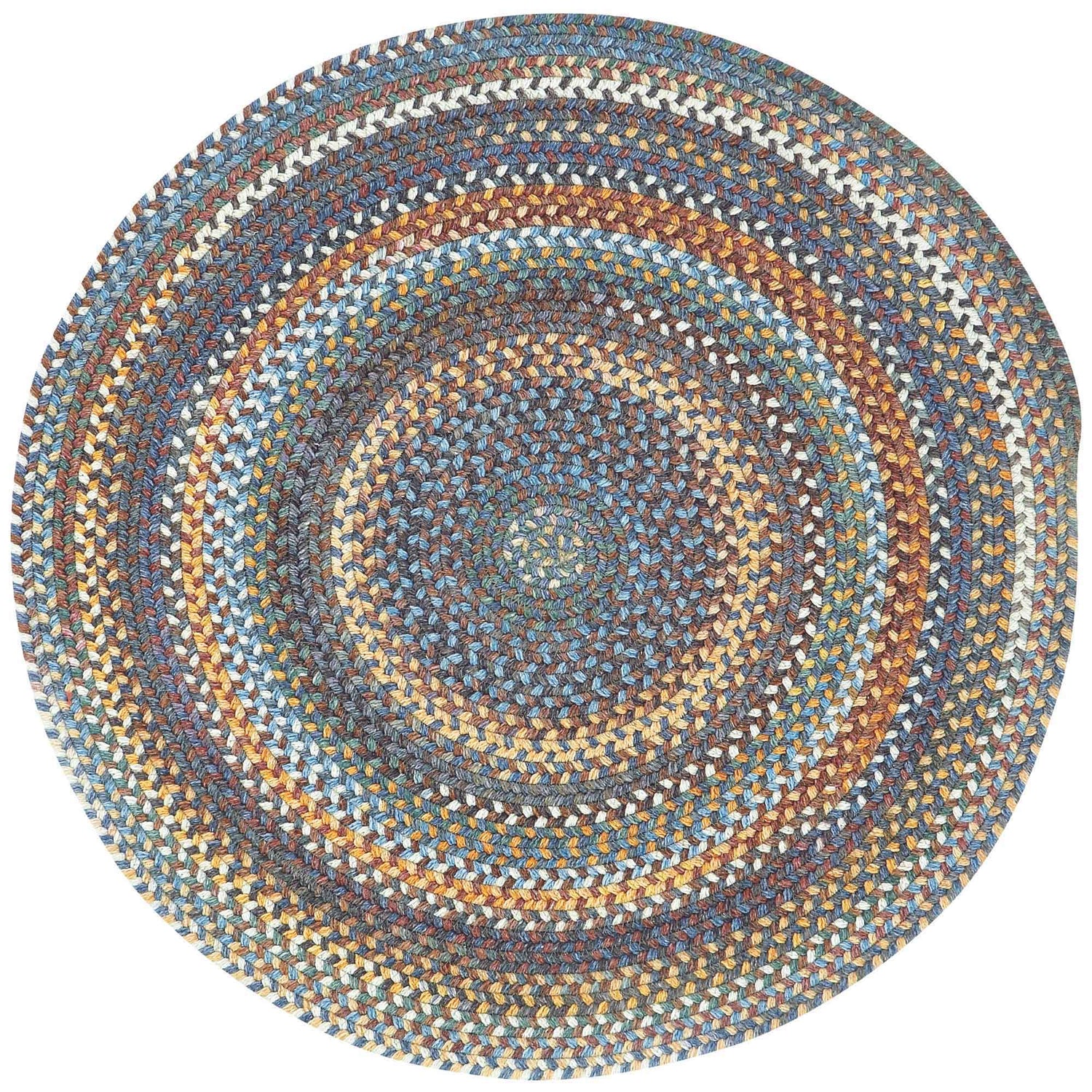 American Legacy - Braided Rug - Slate Blue