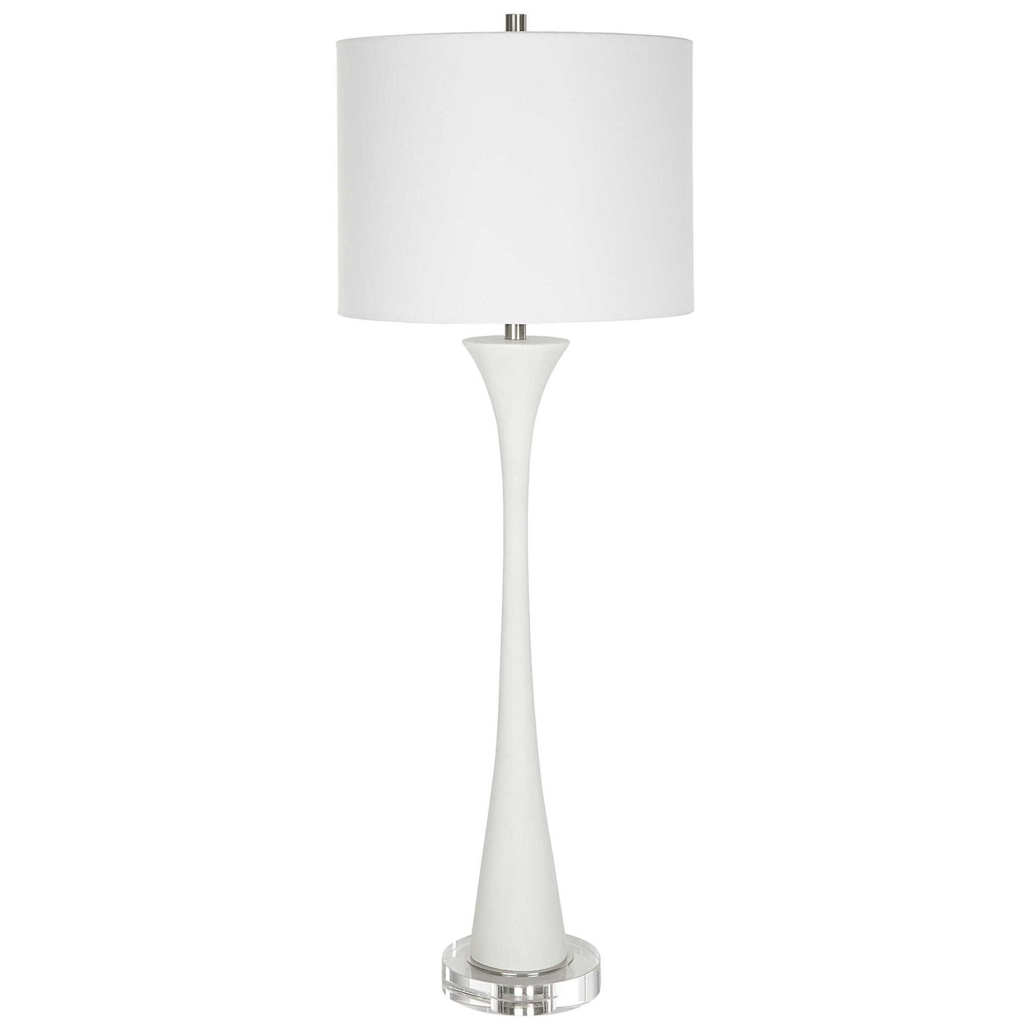 Fountain - Marble Buffet Lamp - White