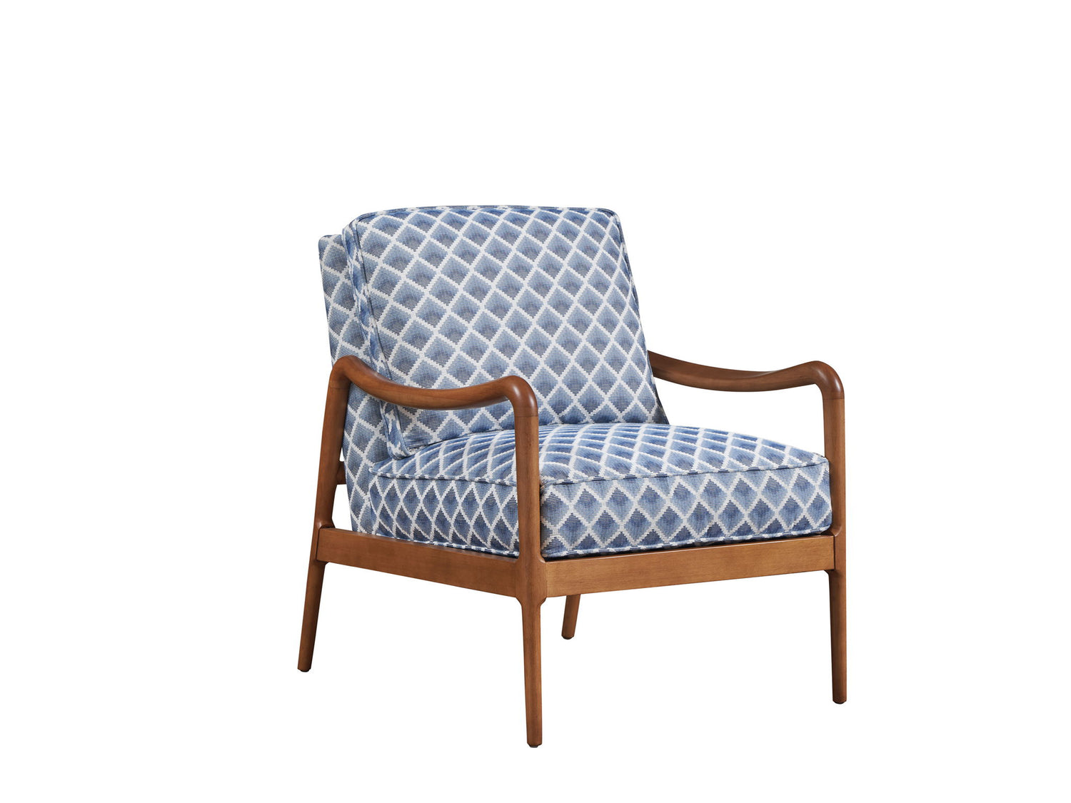 Barclay Butera Upholstery - Leblanc Chair - Blue / Light Brown