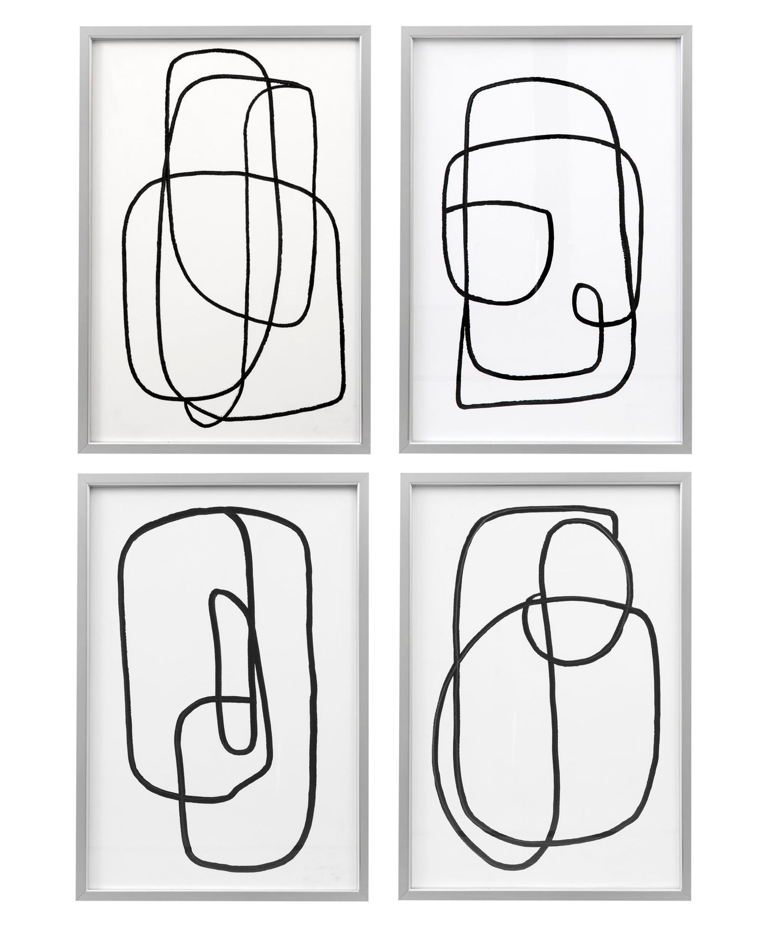 Form Study XI Framed Print - Pearl Silver