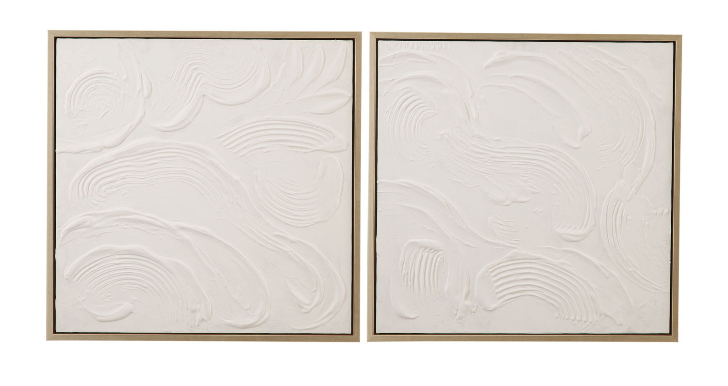 Pereira Framed Canvas (Set of 2) - White