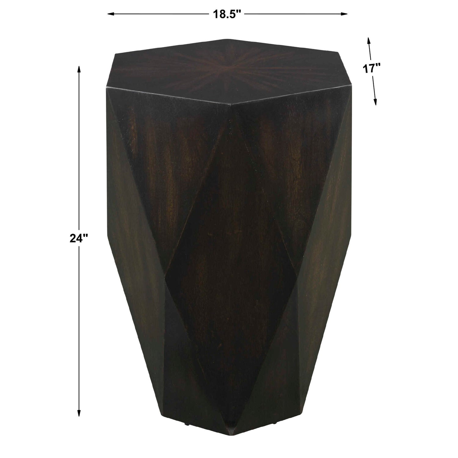 Volker - Wooden Side Table - Black