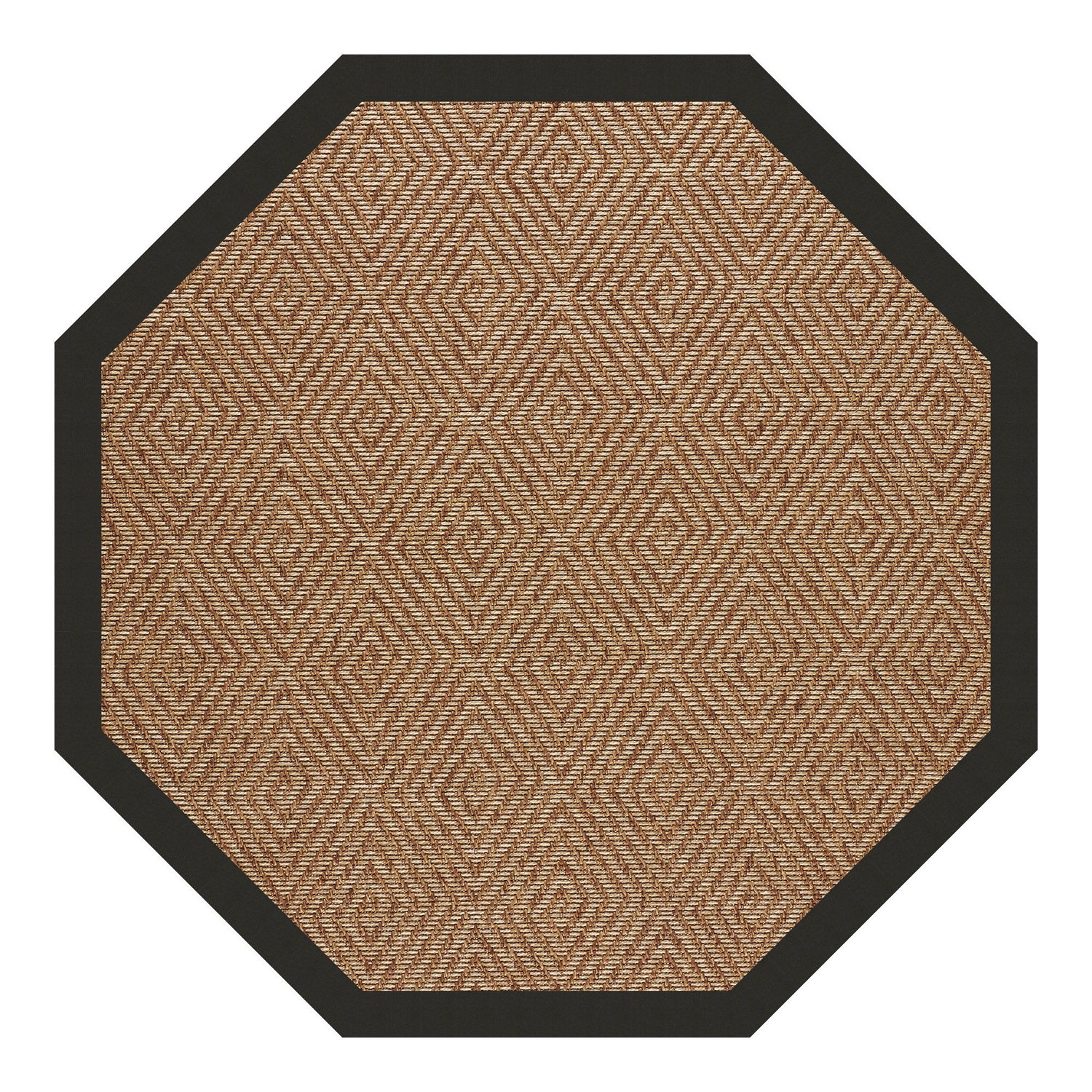 Islamorada-Diamond - 7' 9" Indoor/Outdoor Bordered Octagonal Rug