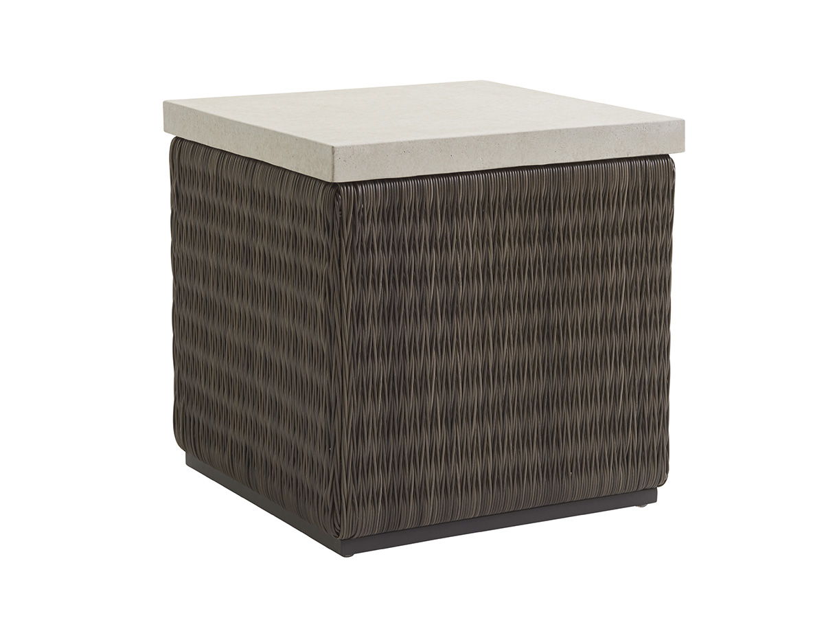 Cypress Point Ocean Terrace - Square End Table - Dark Brown