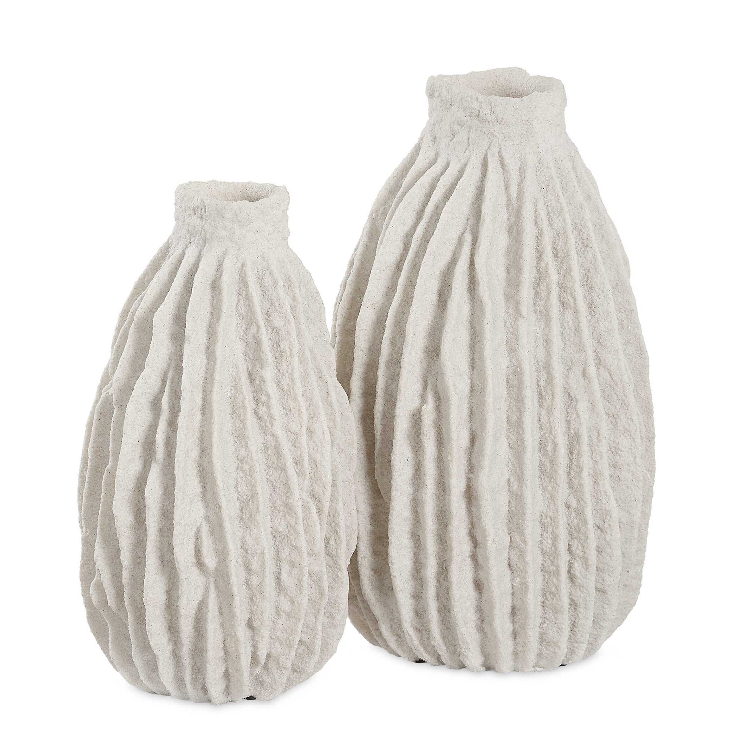 Ivory Ridge - Vases (Set of 2) - White