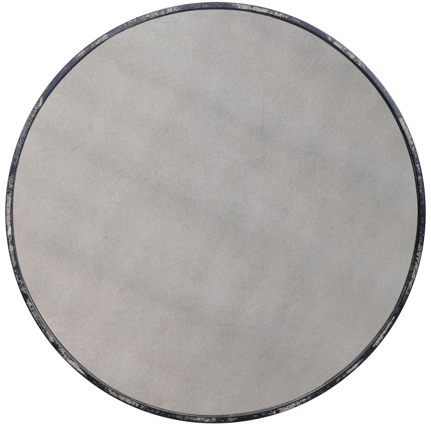 Junius - Round Mirror - Antique White