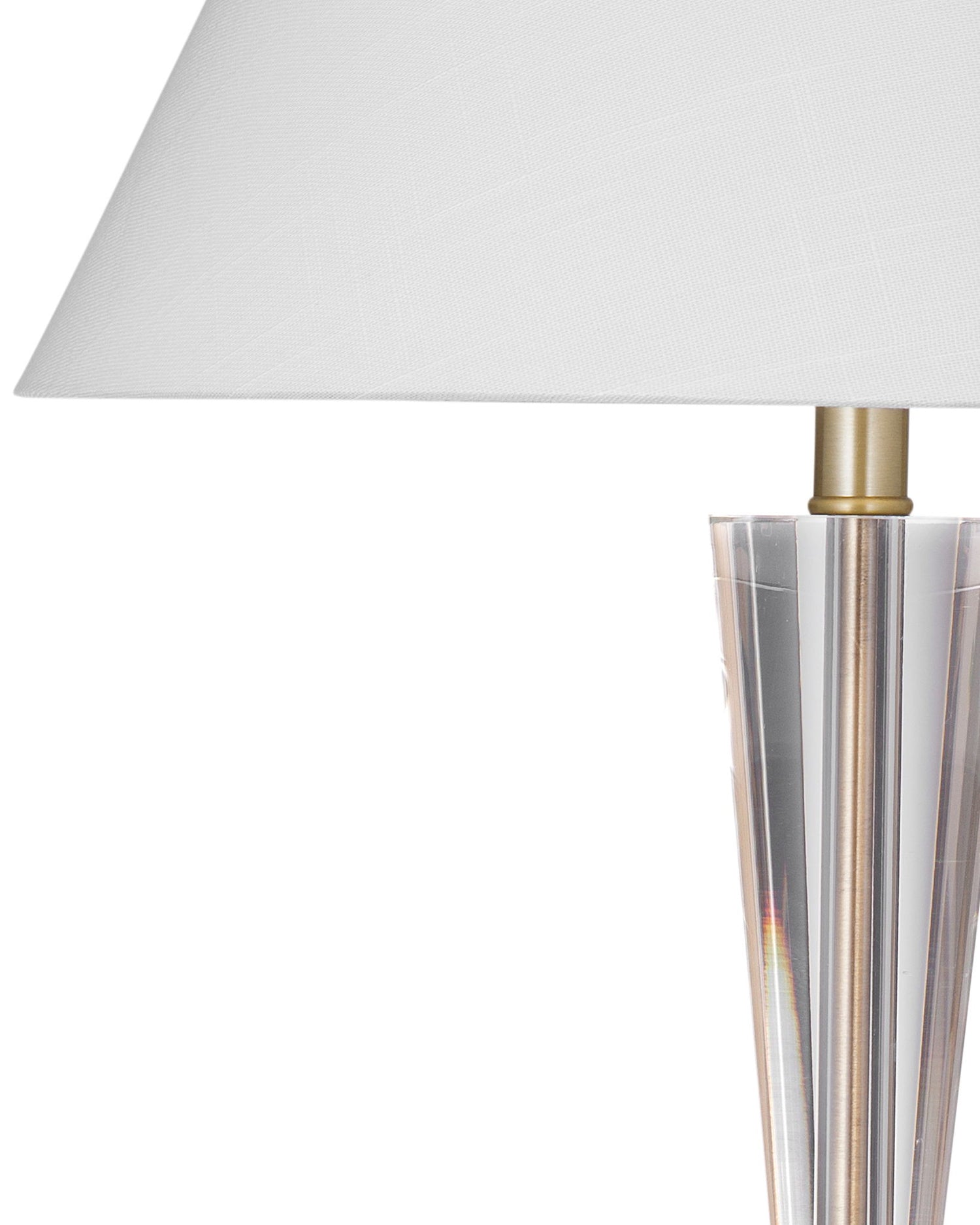 Devon - Table Lamp - Clear / Brushed Gold