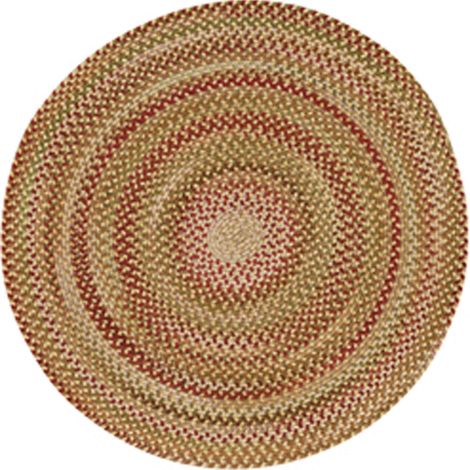 Homecoming - Round Braided Rug - Wheatfield