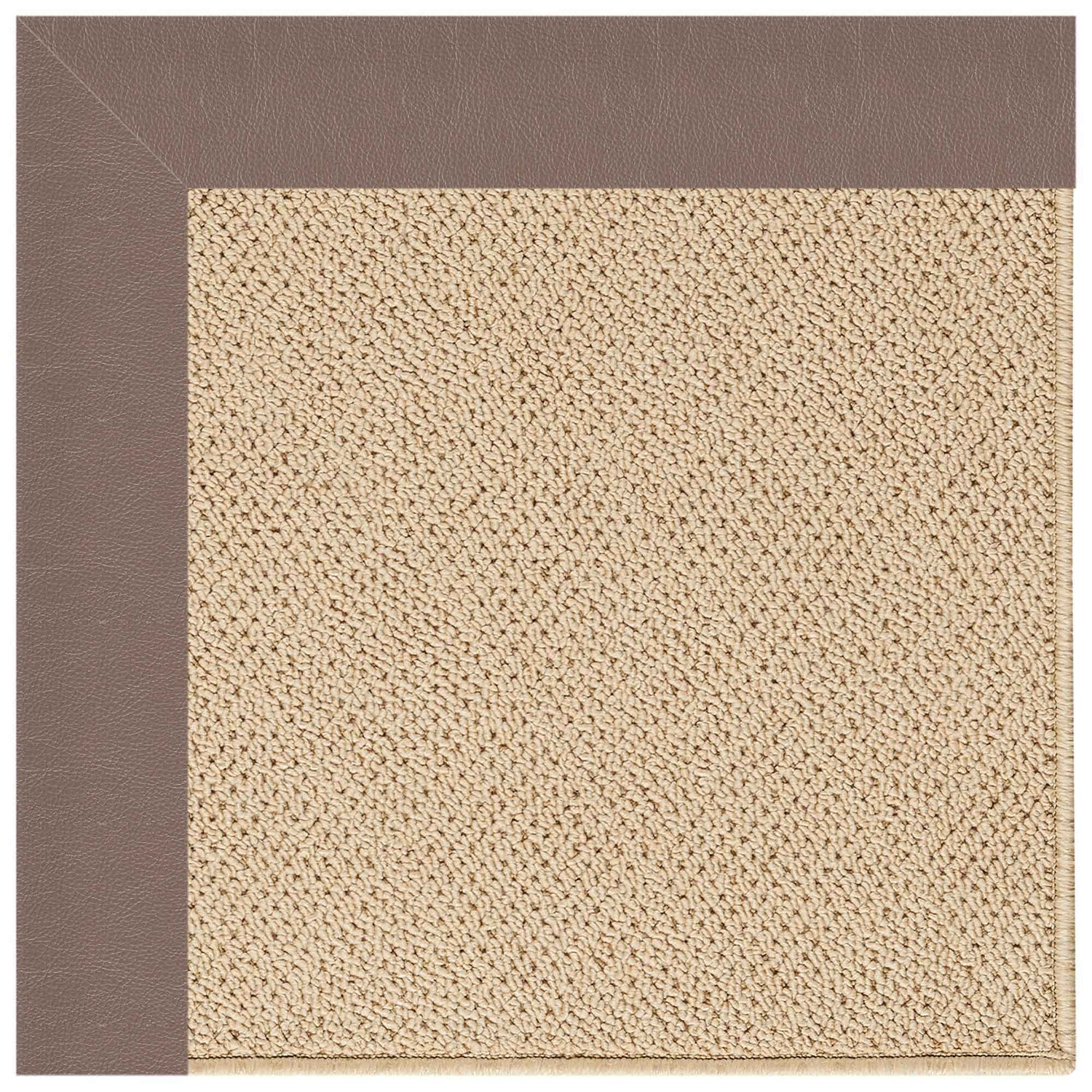 Creative Concepts-Cane Wicker - 4' x 6' Indoor/Outdoor Bordered Rug - Classic Stone