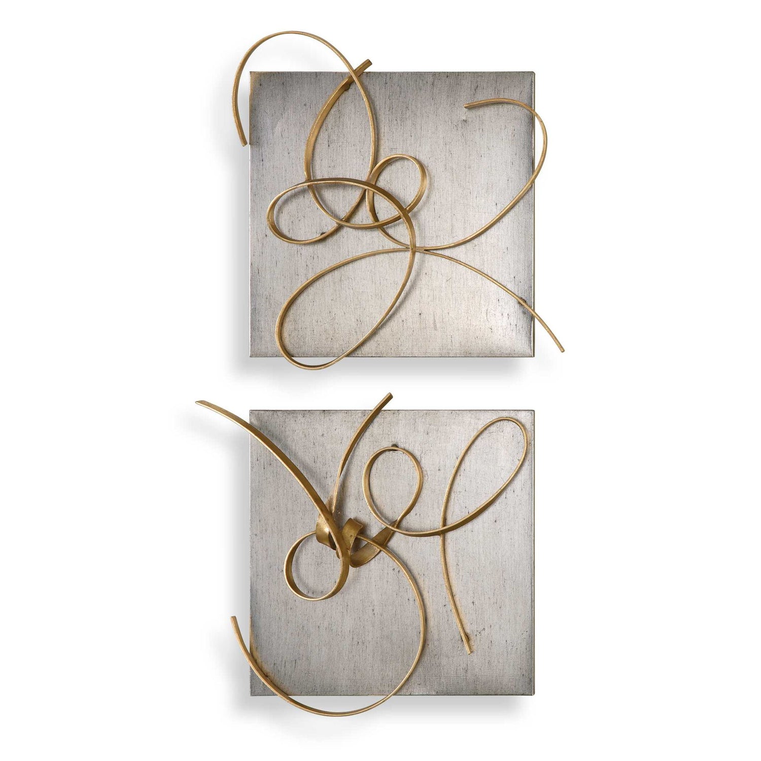 Harmony - Metal Wall Art (Set of 2) - Gold