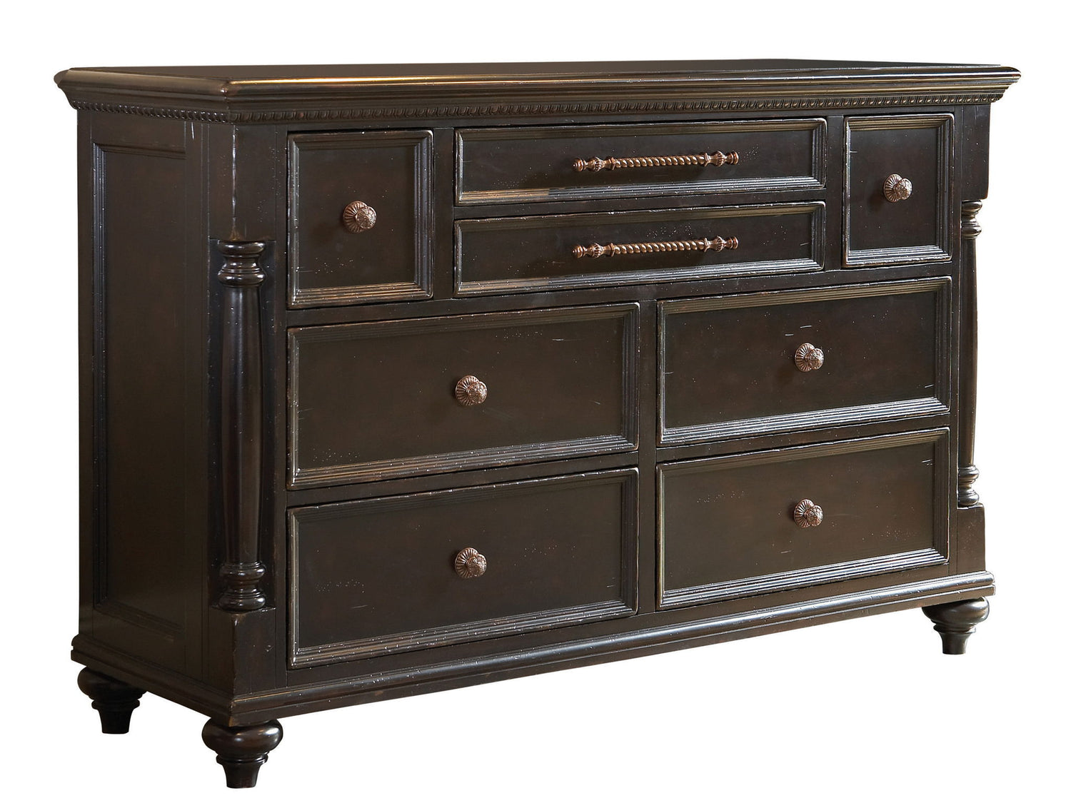 Kingstown - Stony Point Triple Dresser - Dark Brown