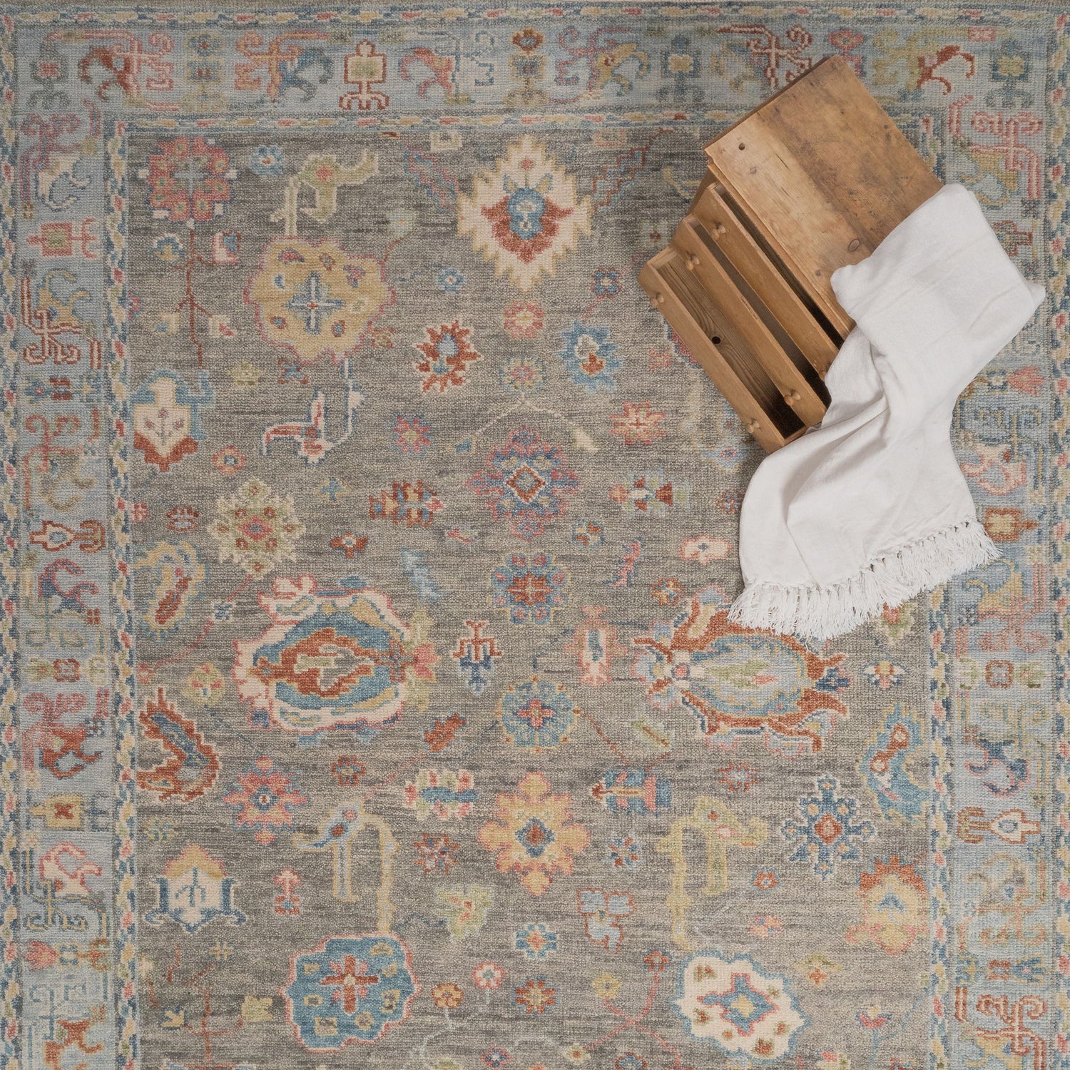 Verve - Hand Knotted Rug - Silver Multi