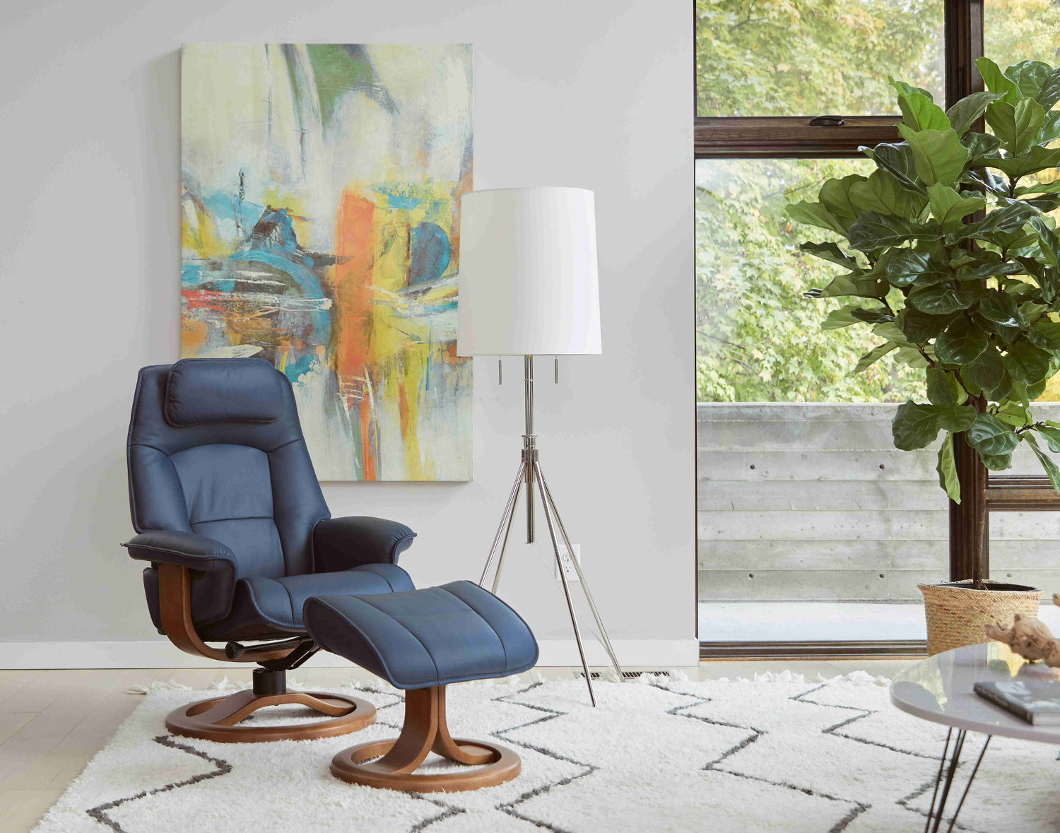 Fjords® Admiral R Large with Footstool