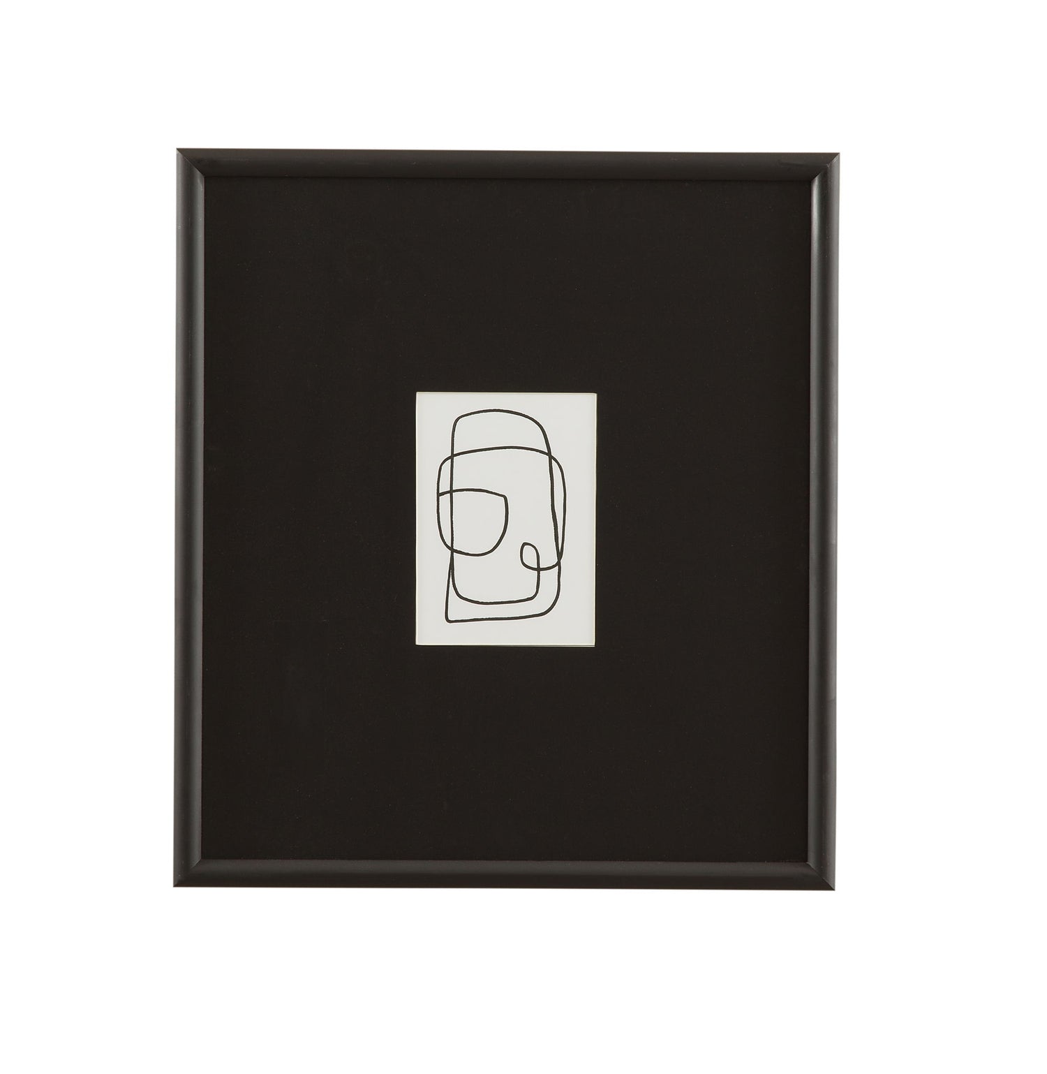 Form Study XII Framed Print - Black