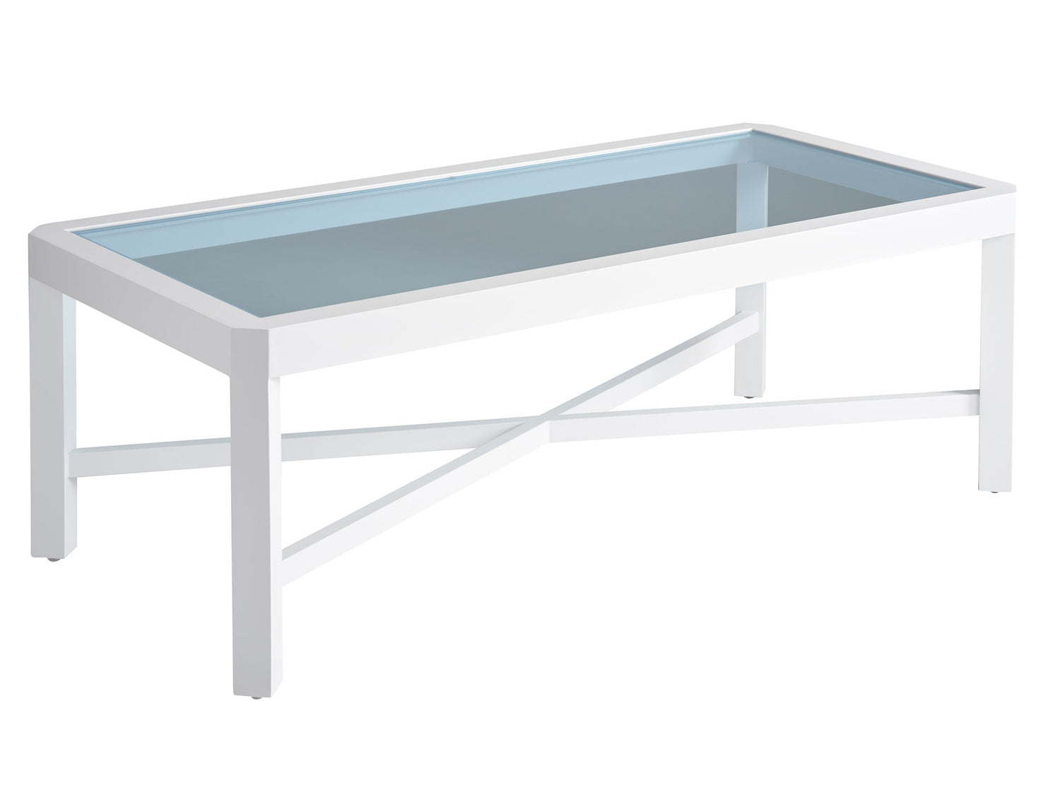 Ocean Breeze Promenade - Rectangular Cocktail Table - White