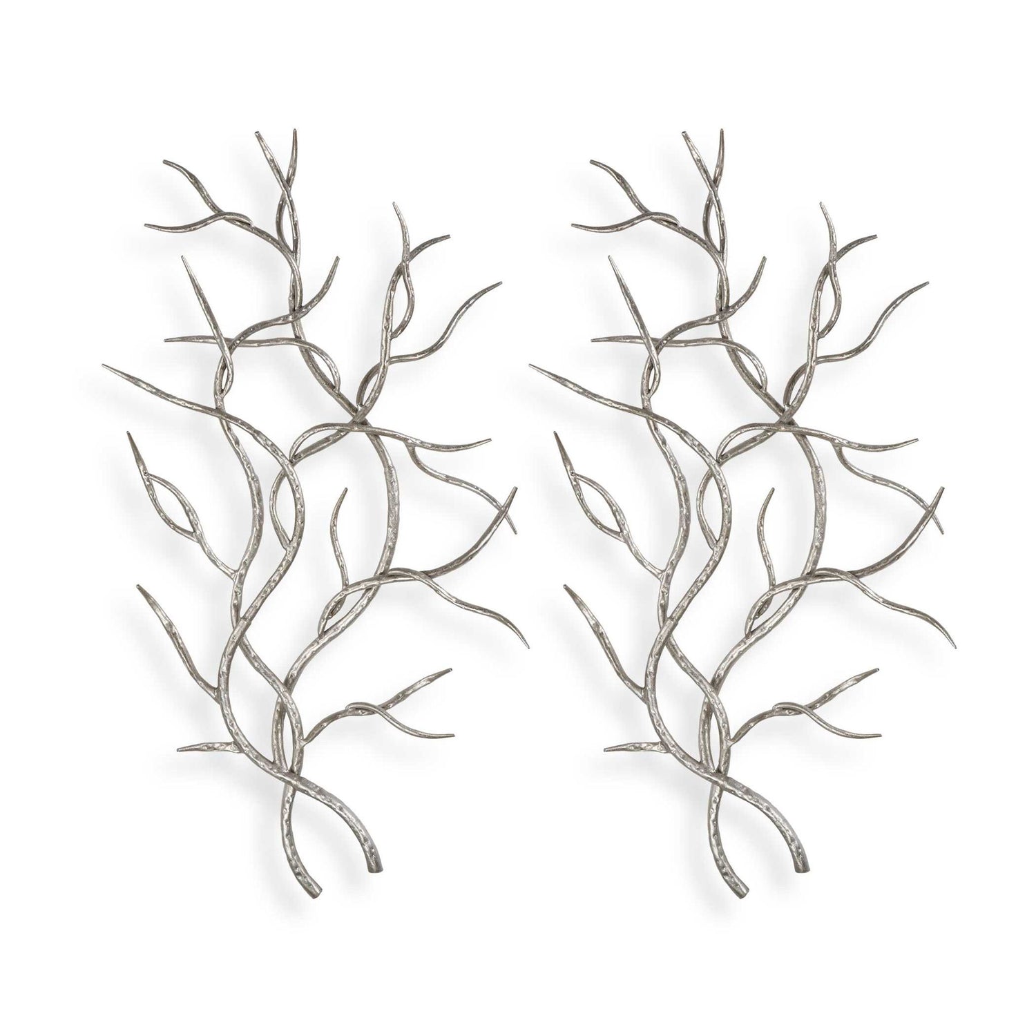 Silver Branches - Wall Art (Set of 2) - Pearl Silver