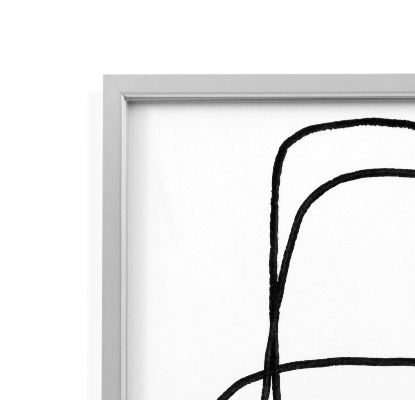 Form Study Framed Print (Set of 4) - Pearl Silver