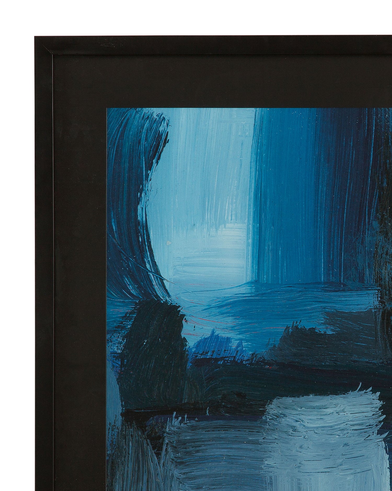 Mixed Blues Framed Print - Blue