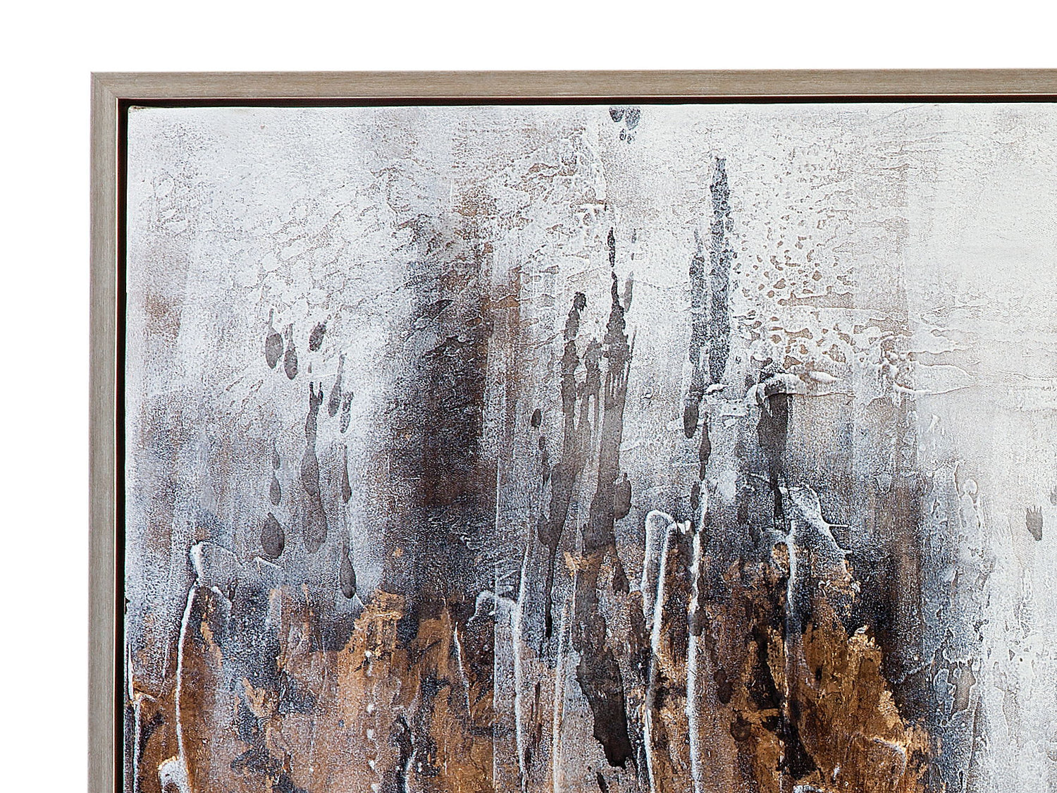 Lean Framed Canvas - Gold