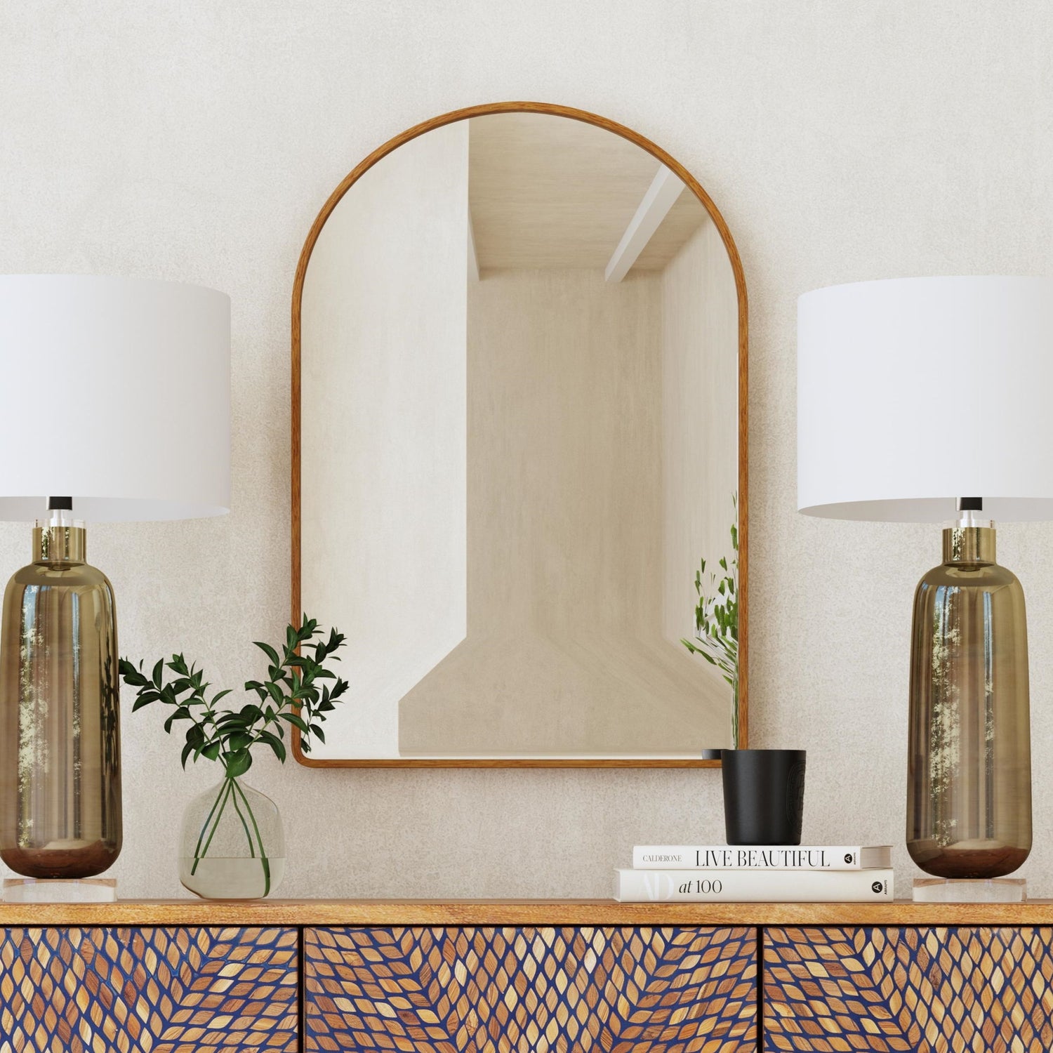 Ashalee - Wall Mirror - Dark Brown