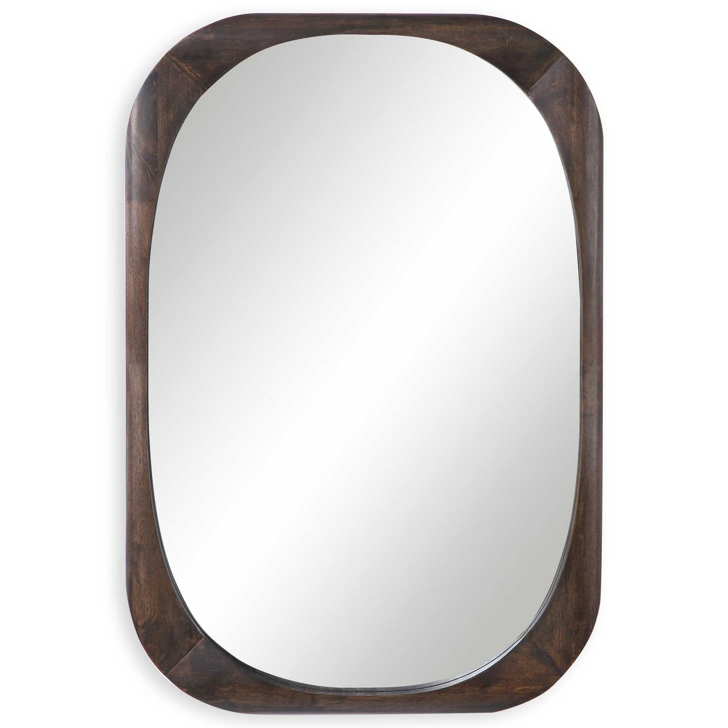 Sheldon - Mid-Century Mirror - Dark Brown