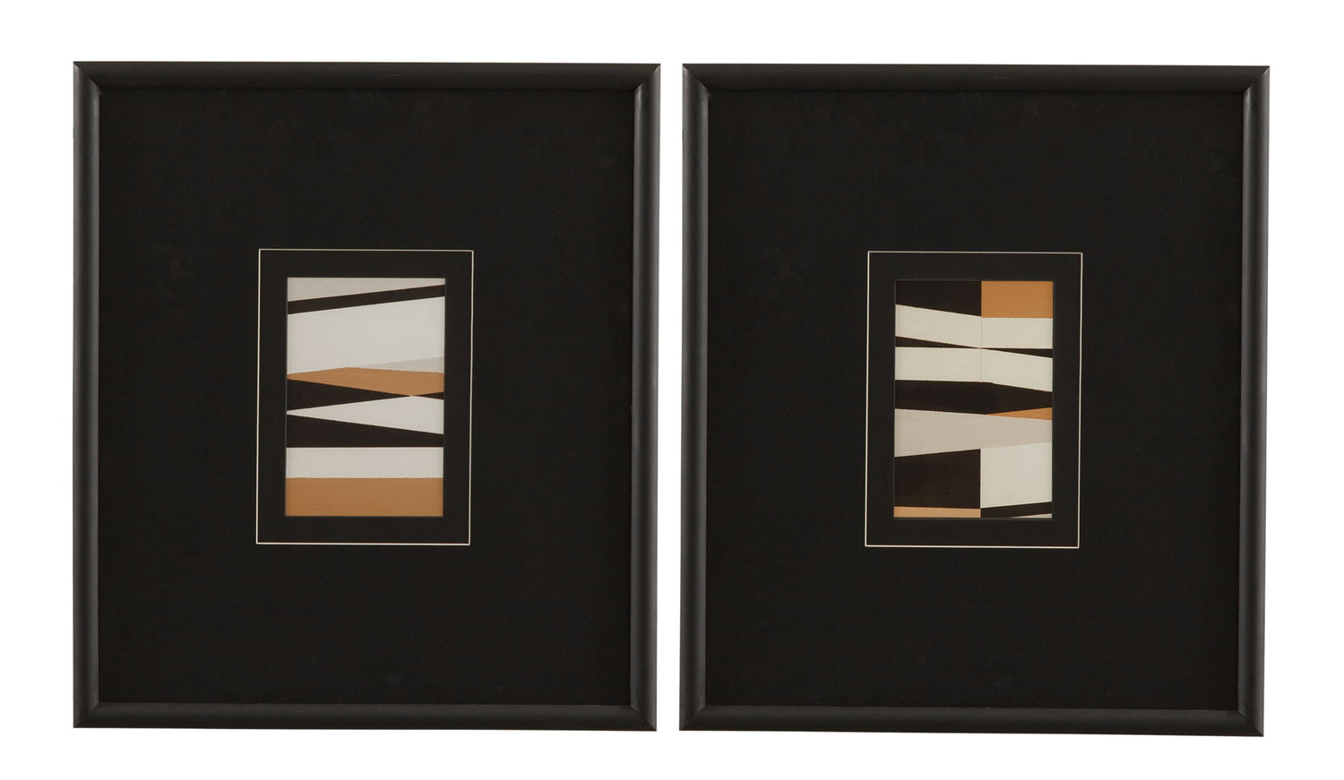 Crossways Framed Print (Set of 2) - Black