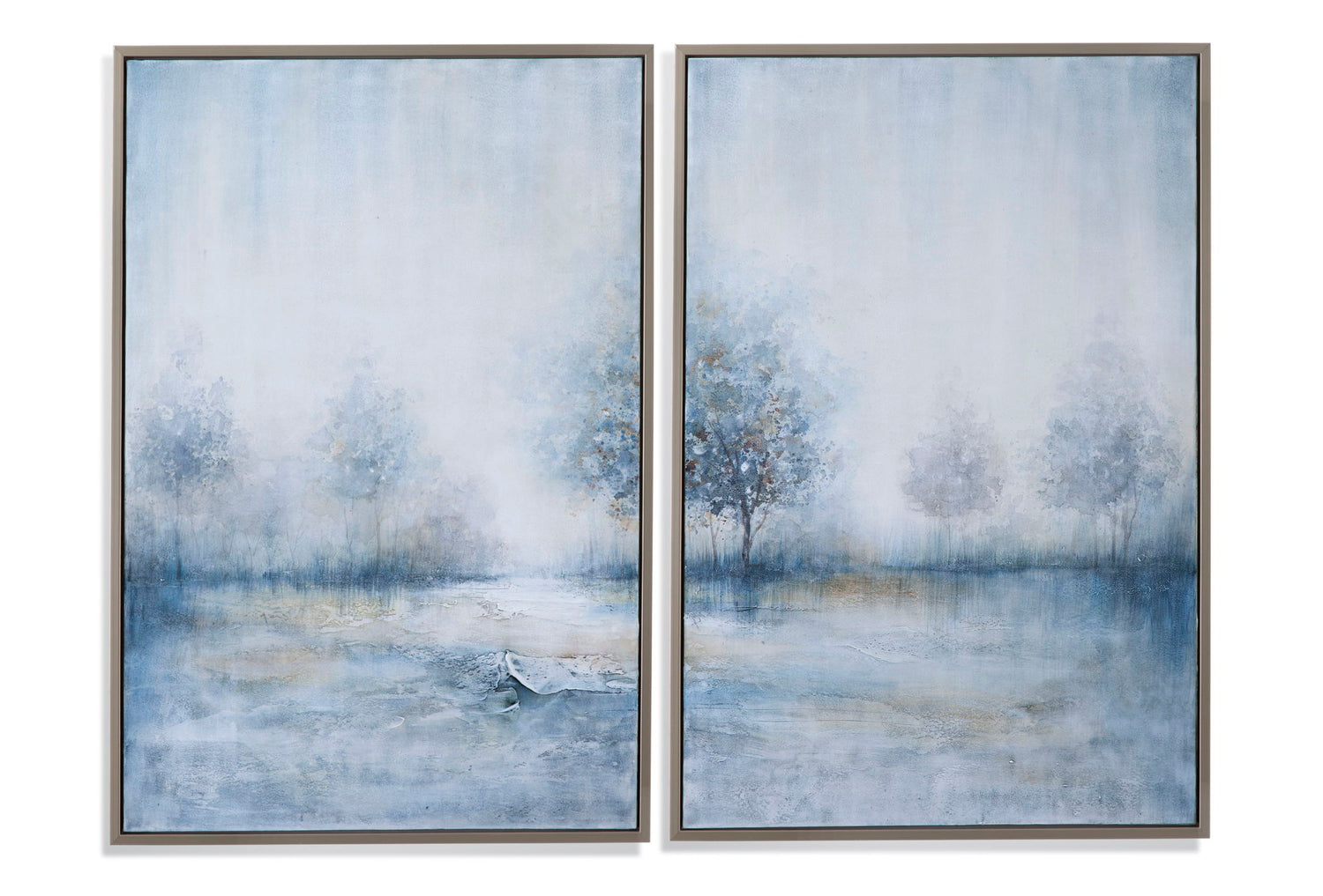 Blewes Canvas Art (Set of 2) - Light Blue