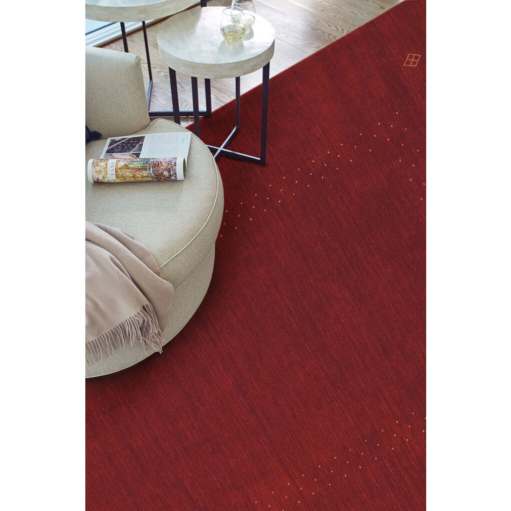 Simply Gabbeh - Hand Loomed Area Rug - Red Clay