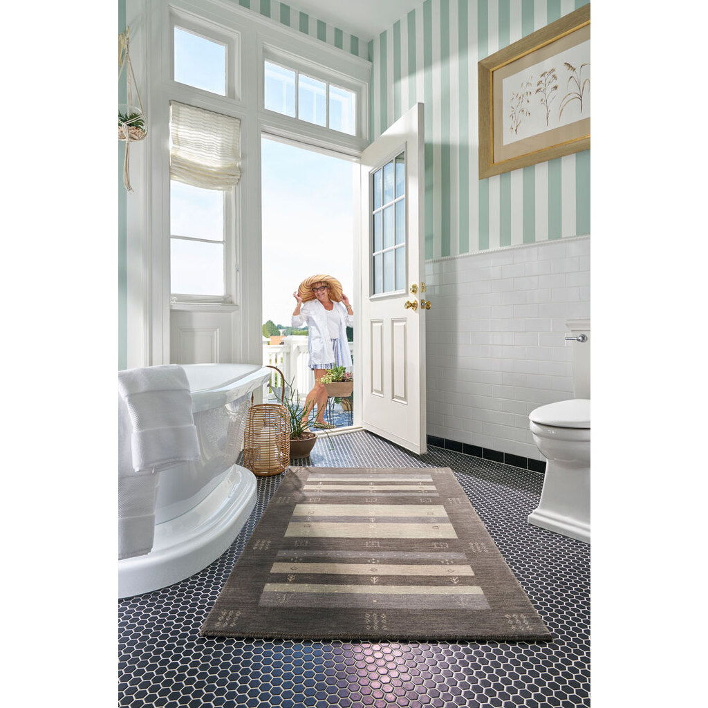 Simply Gabbeh - Hand Loomed Area Rug - Granite