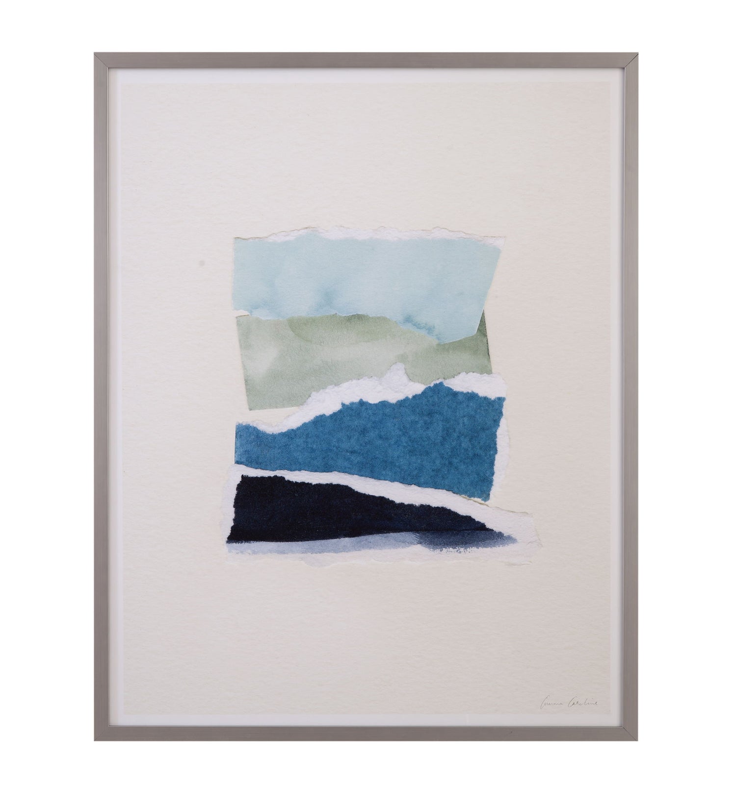 Seaside Color Study I Framed Print - Blue