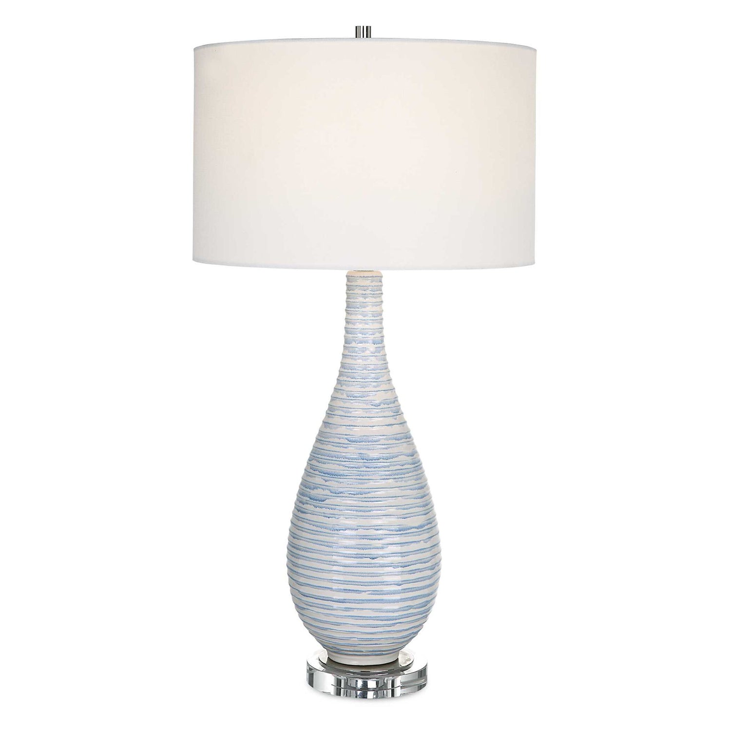 Clariot - Ribbed Table Lamp - Blue