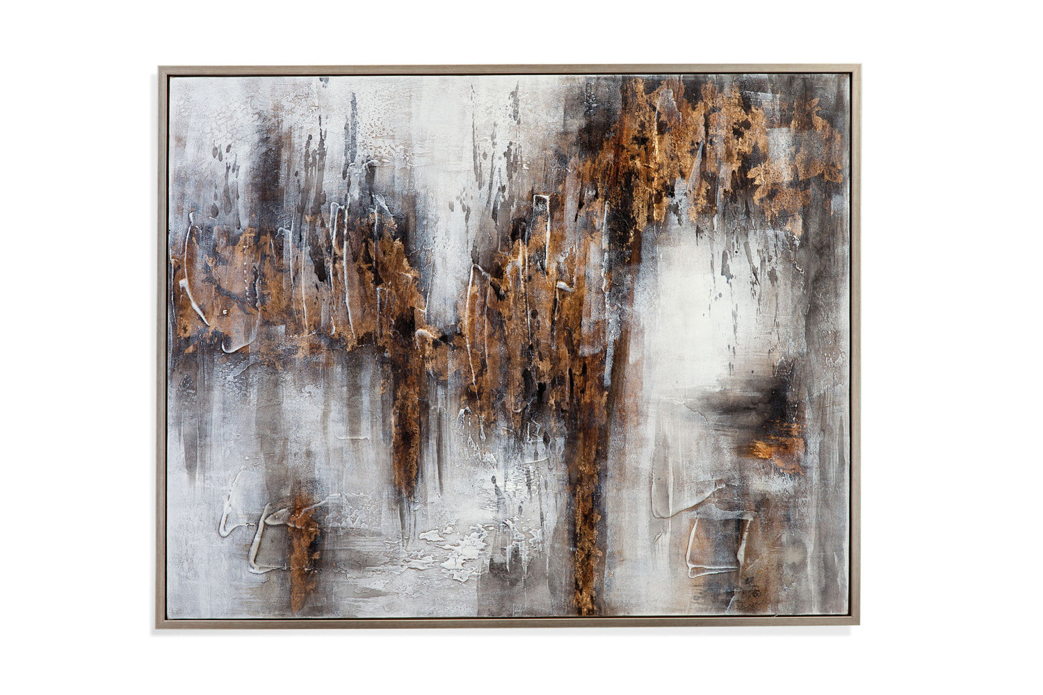 Lean Framed Canvas - Gold