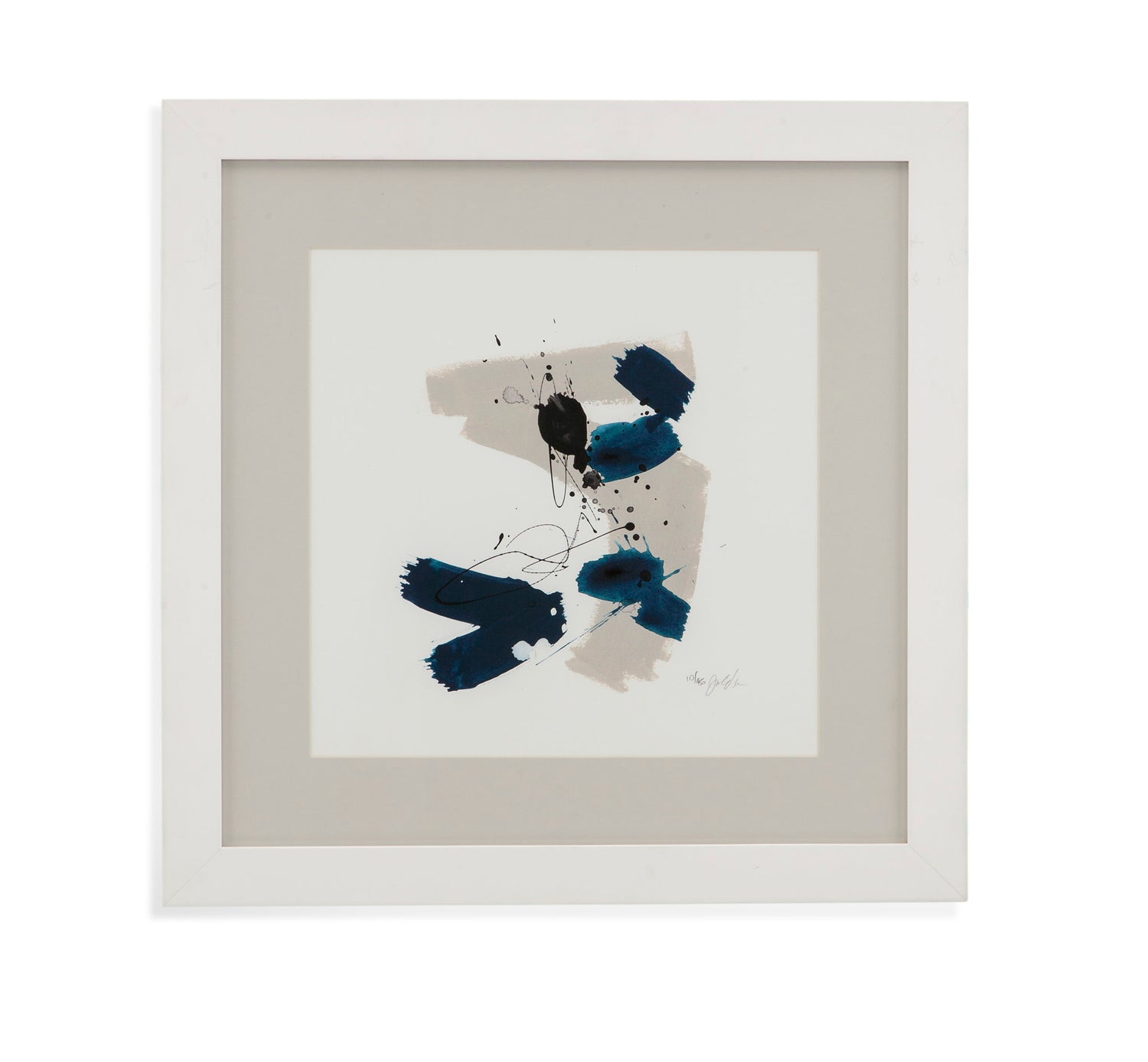 Kanji I Framed Print - Beige