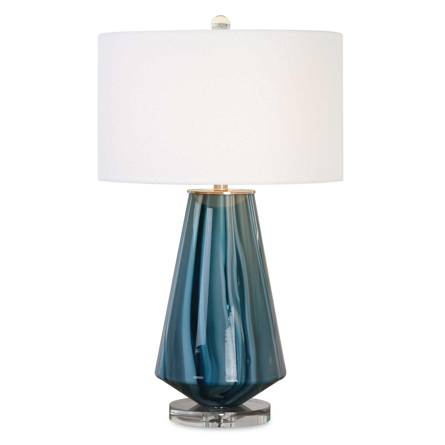 Pescara - Glass Lamp - Teal-Gray