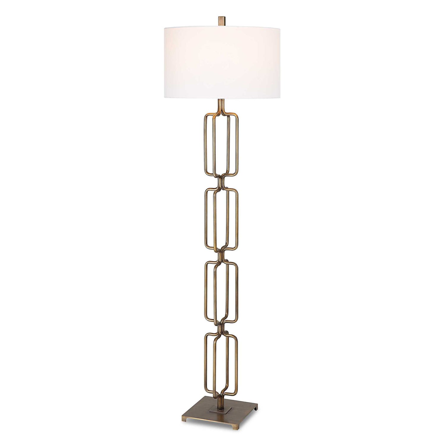 Link - Brushed Gold Floor Lamp