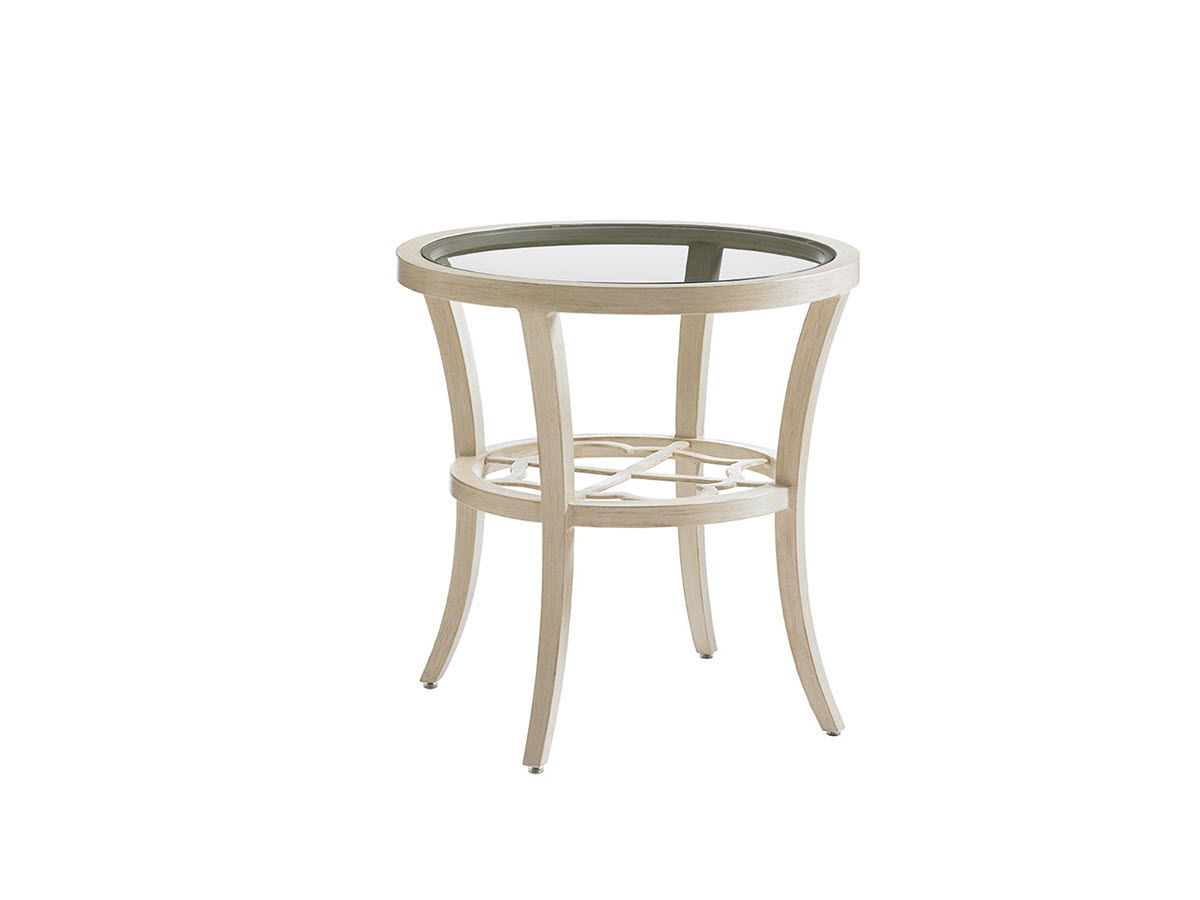 Misty Garden - Round End Table - Beige