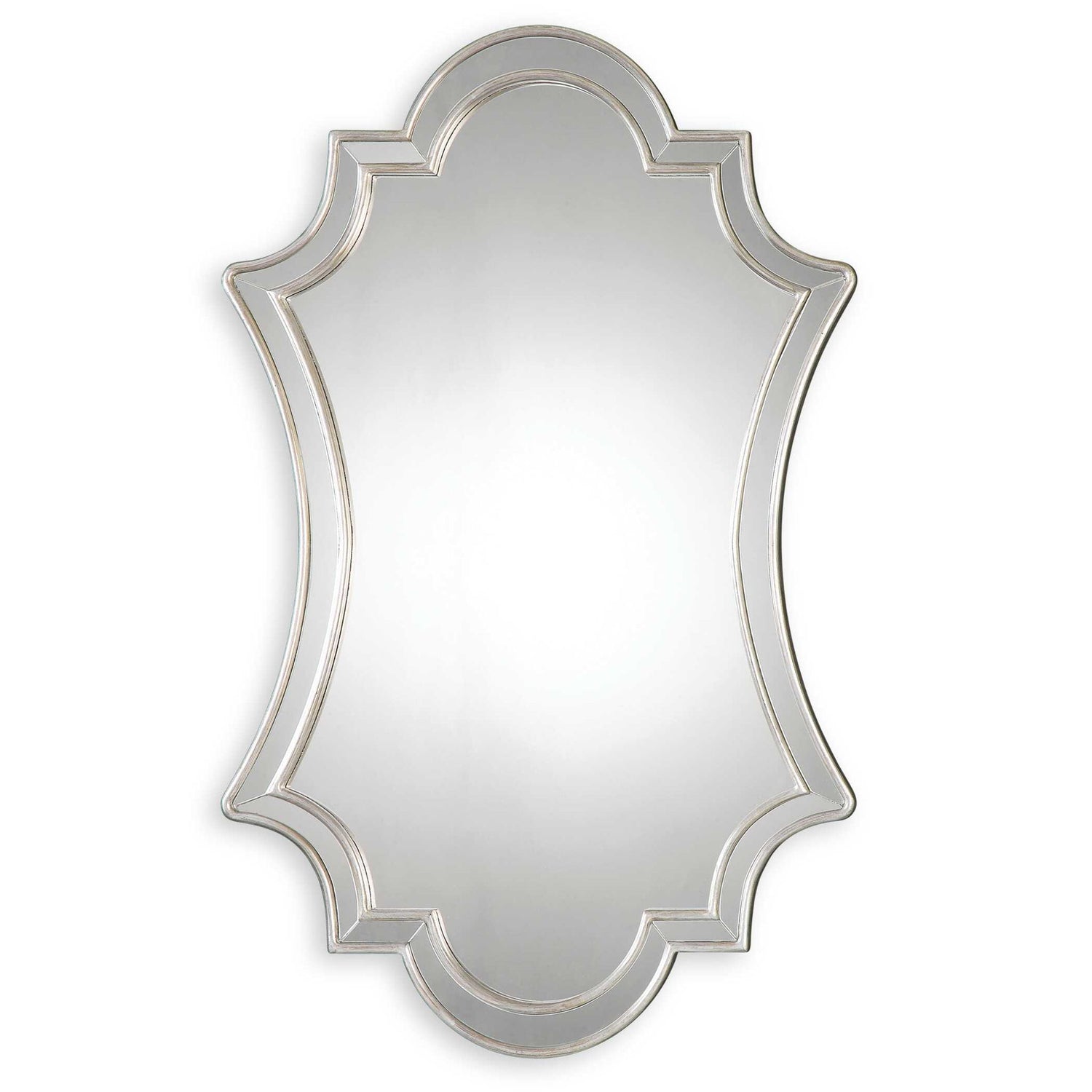 Elara - Wall Mirror - Antiqued Silver