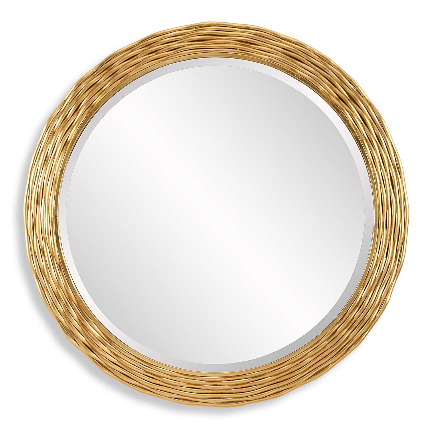 Celeste - Gold Round Mirror