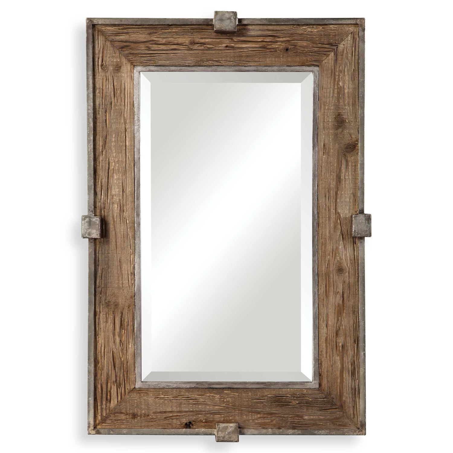 Siringo - Weathered Wood Mirror - Light Brown