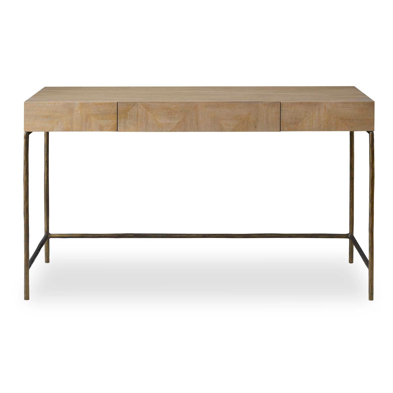 Aristotle - Natural Wood Modern Desk