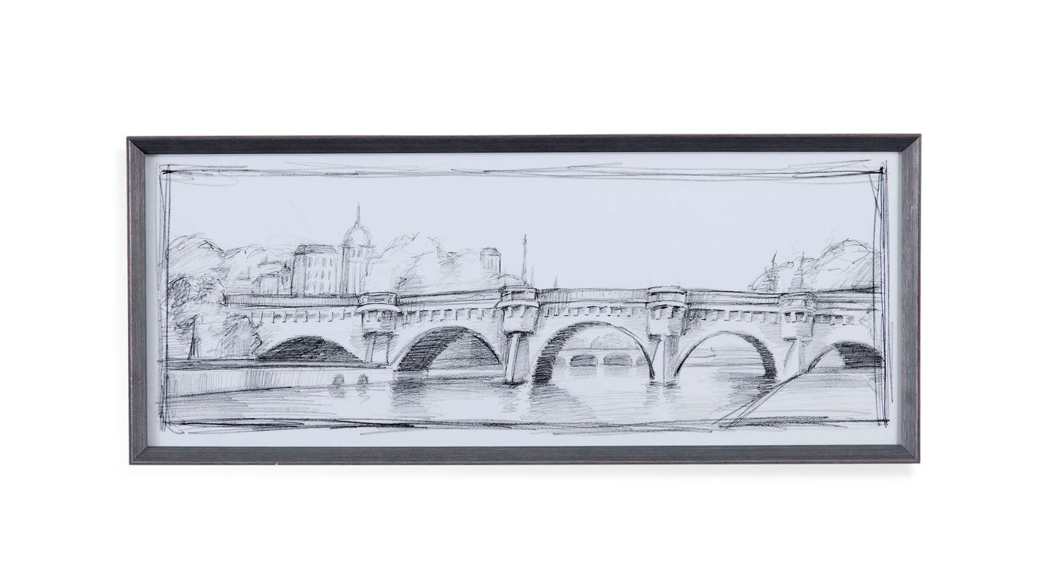 Pont Neuf Framed Print - Gray