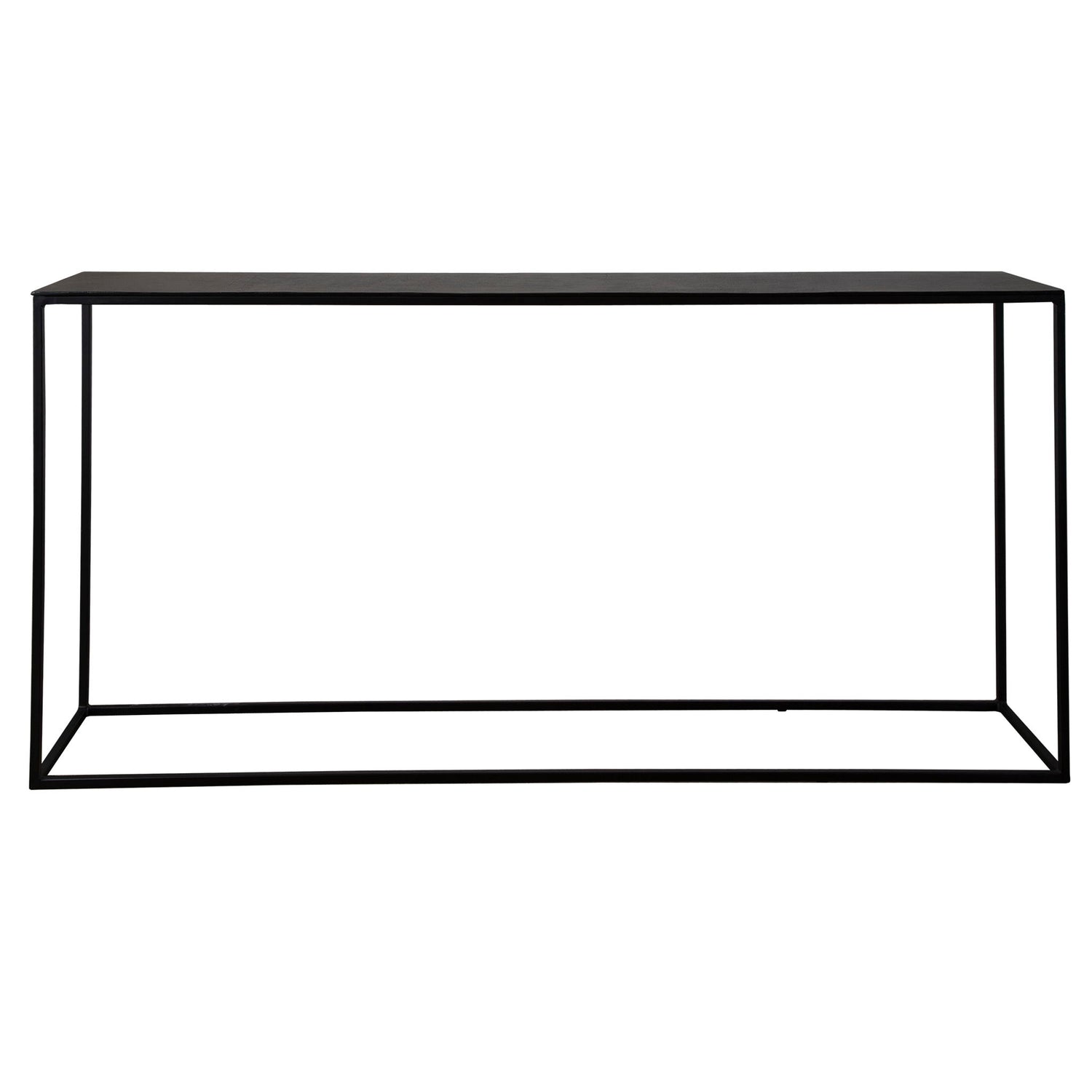 Coreene - Large Industrial Console Table - Black