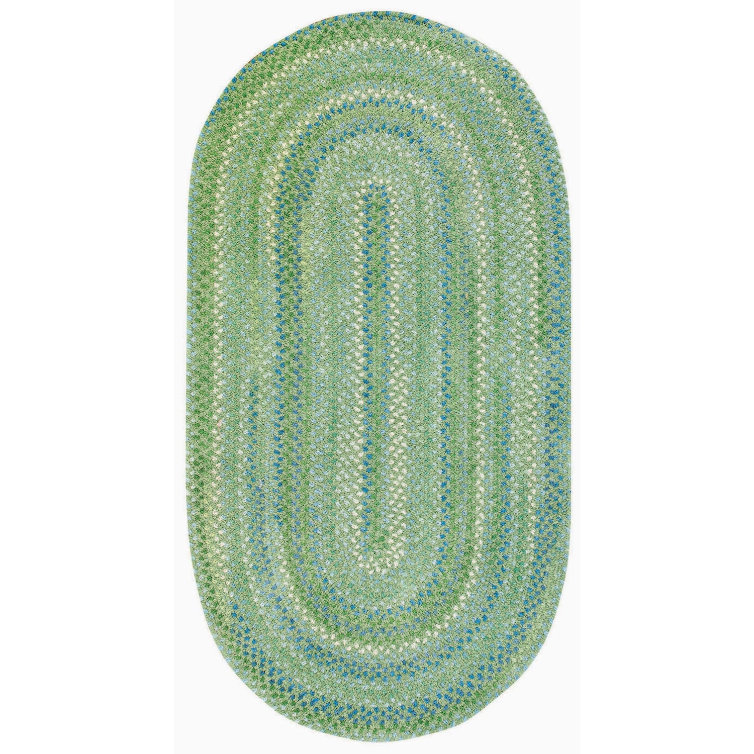 Sailor Boy - Oval Braided Rug - Sea Monster Green