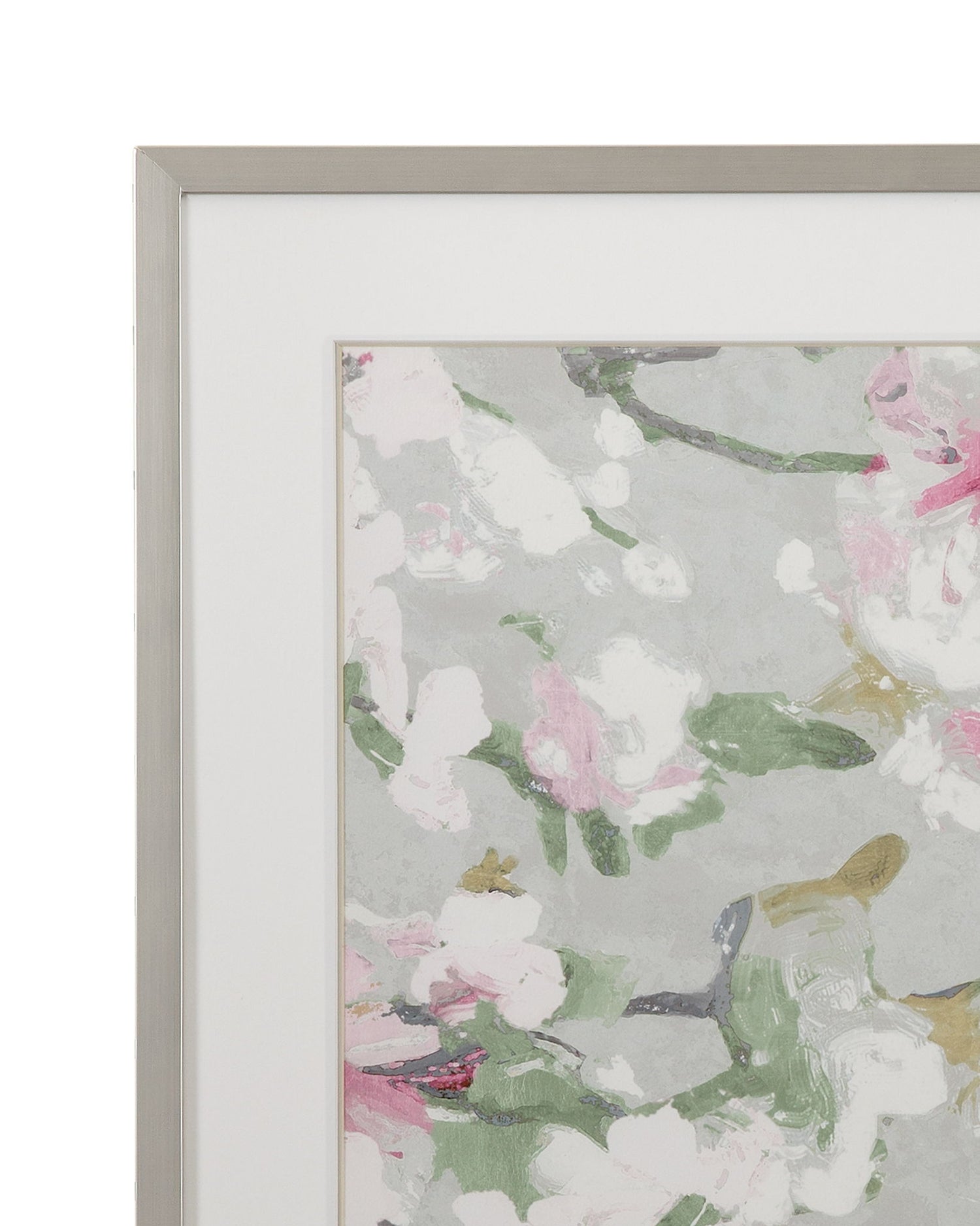 Rose Garden Framed Print (Set of 2) - Gray / Green